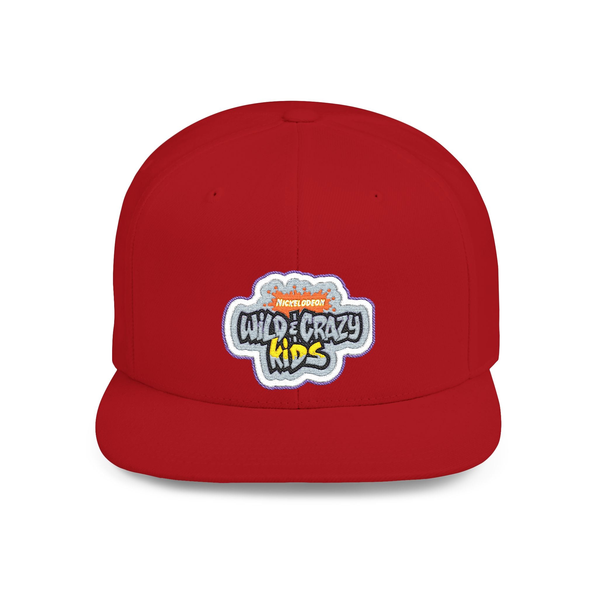 Flat Bill Snapback Hat — 'Neighborhood Vibes' Embroidered Patch Cap
