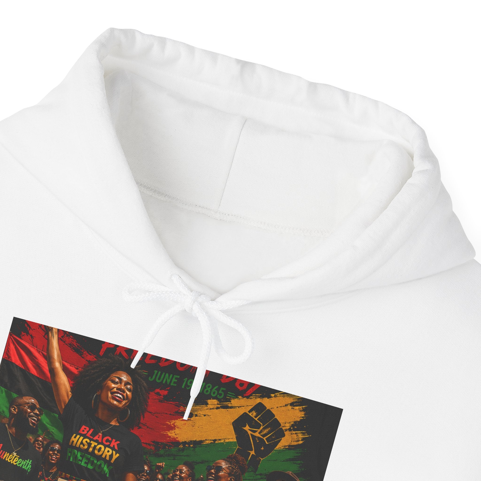Juneteenth Celebration Hoodie — Juneteenth 1865 Freedom Retro Graphic Hooded Sweatshirt