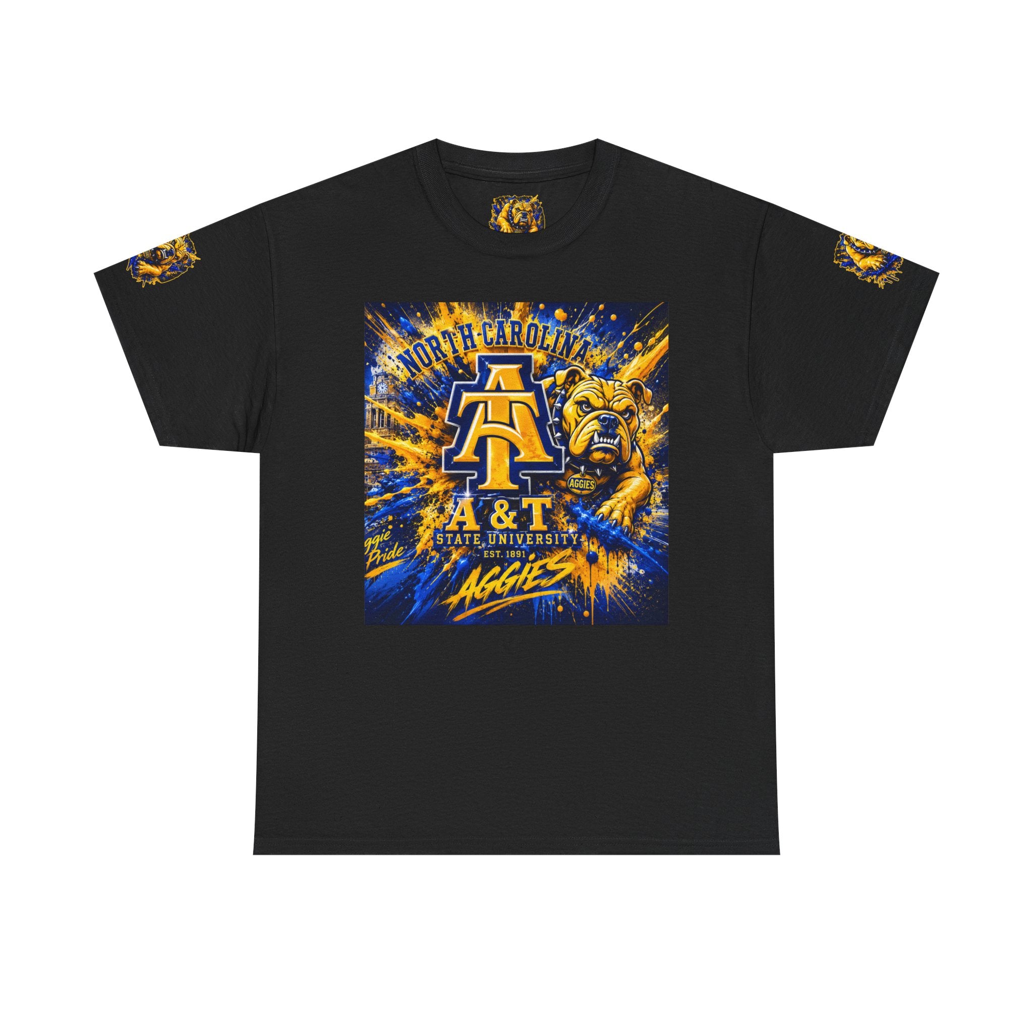 North Carolina A&T Aggies Bulldog T-Shirt — A&T Logo College Tee