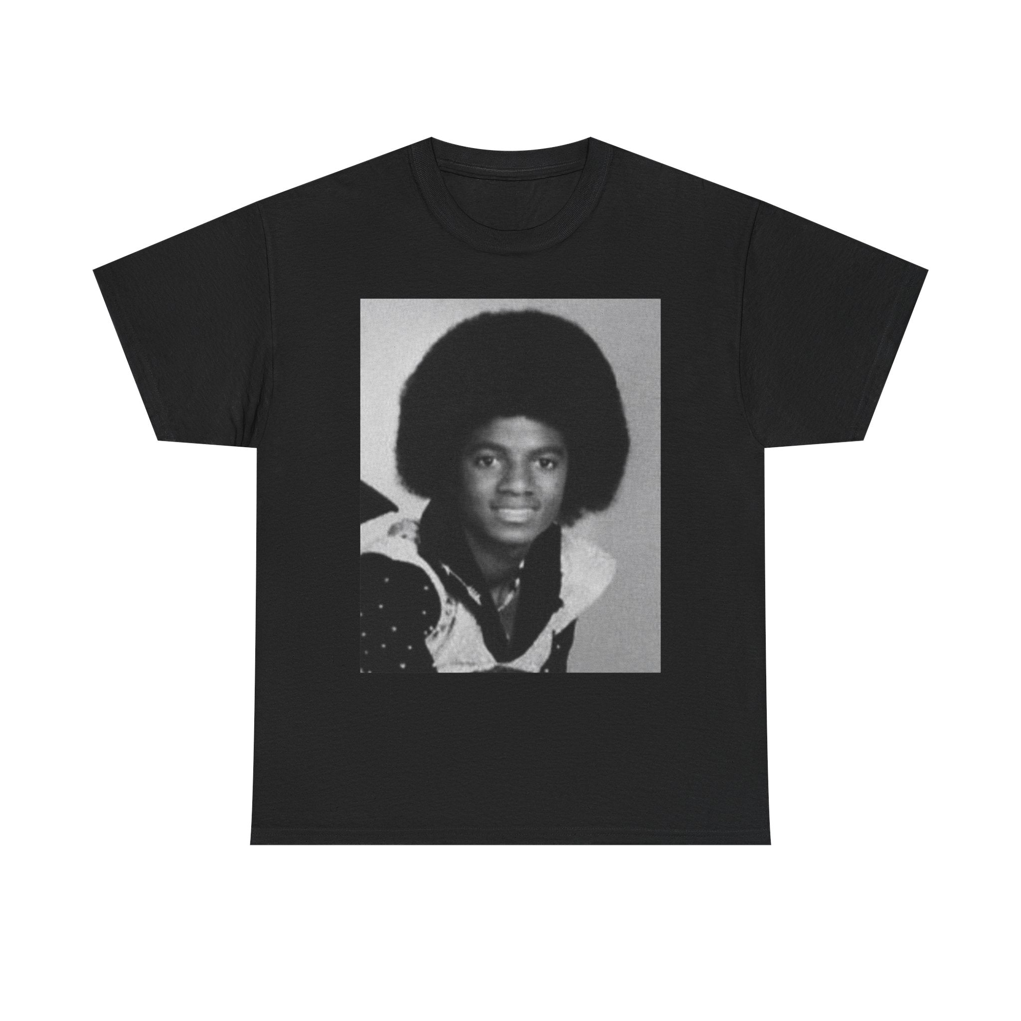 Graphic Tee — Retro Portrait Front with Black Power Fist Back