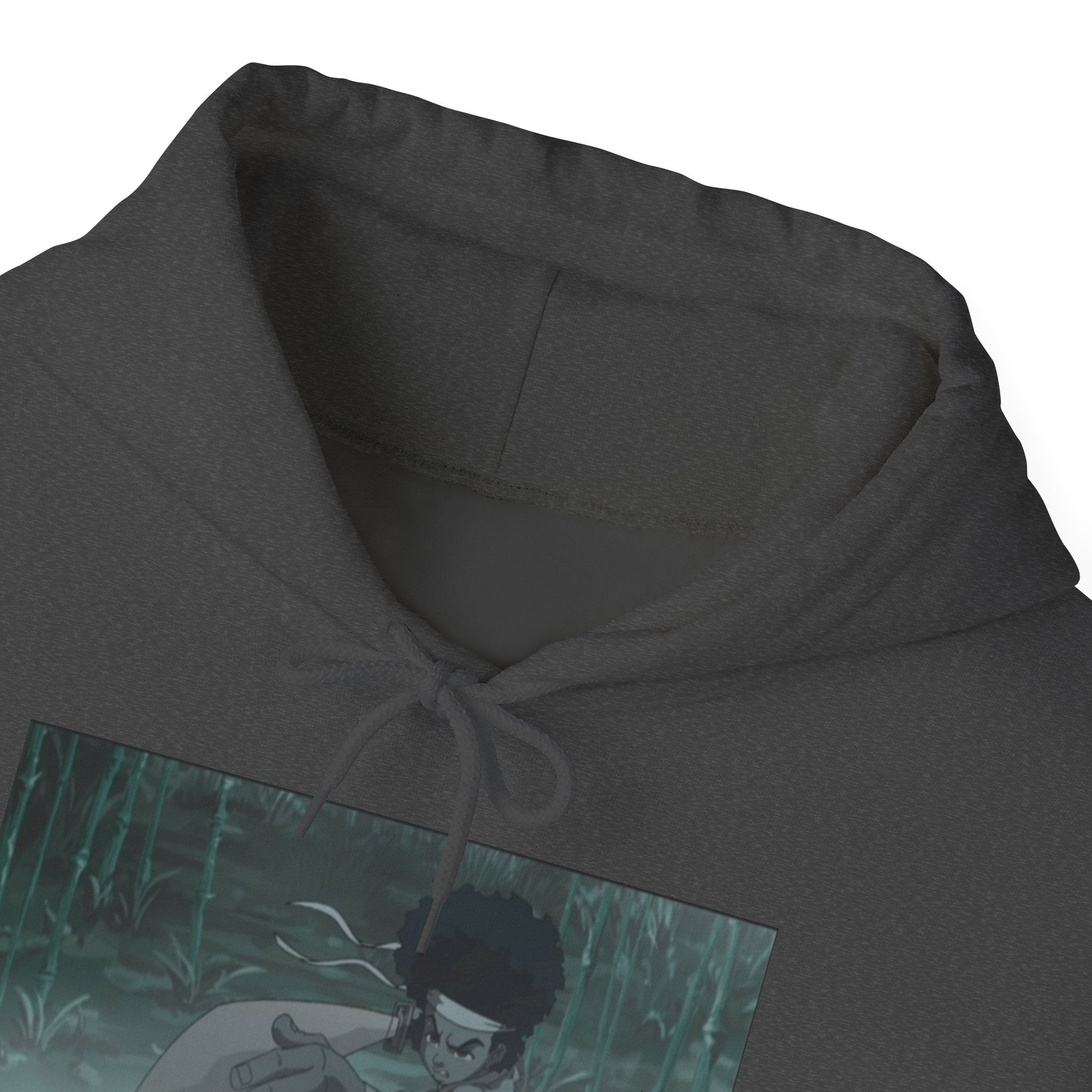 Moody Forest Angel Hoodie — Ethereal Wings Graphic Sweatshirt