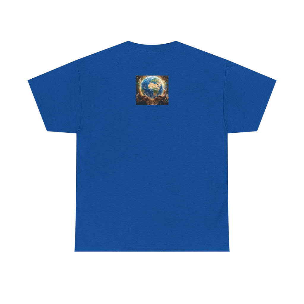 Cosmic Guardian Tee — Earth Mother Spiritual Graphic T-Shirt