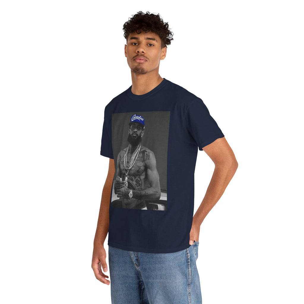 Iconic Rap Legend Photo Tee — Los Angeles Cap Graphic