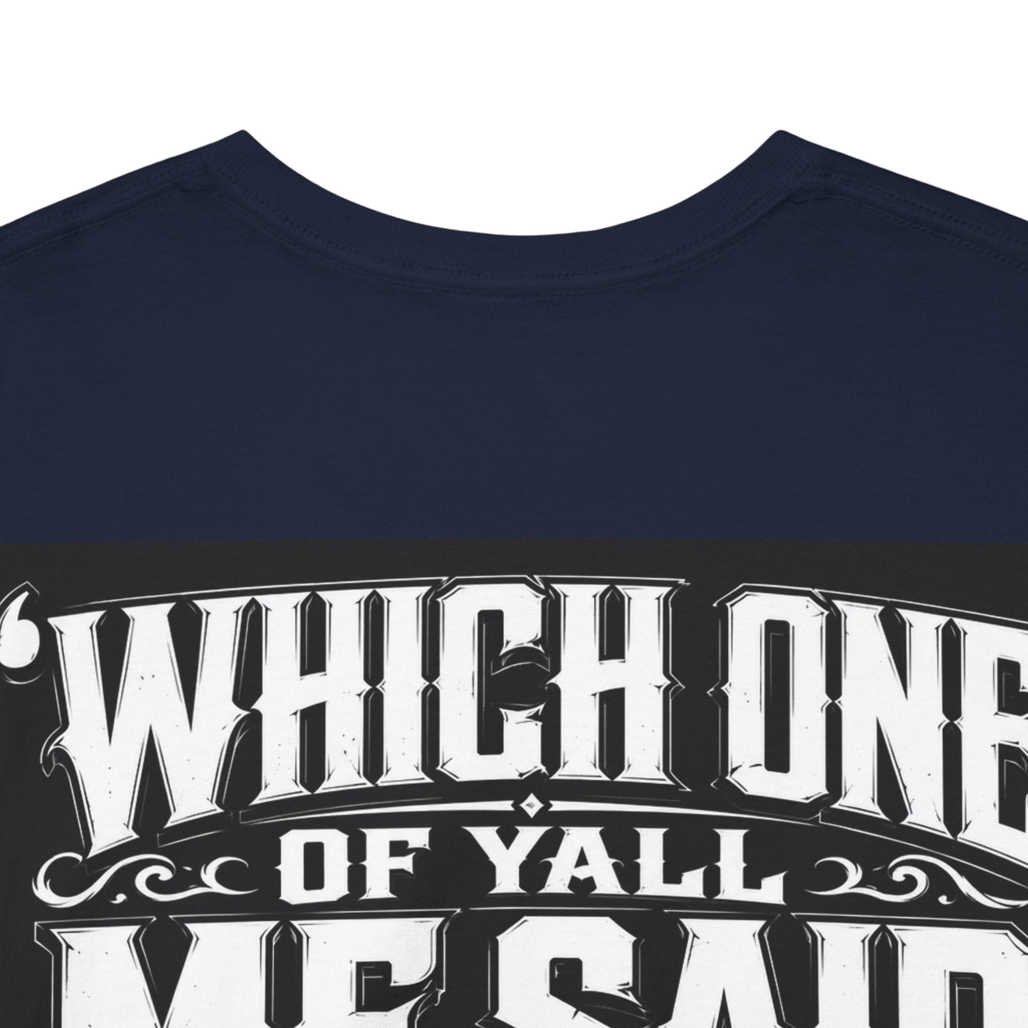 Badger Portrait Tee — "Which One of Y’all MF Said Something About a Home?" Graphic T‑Shirt