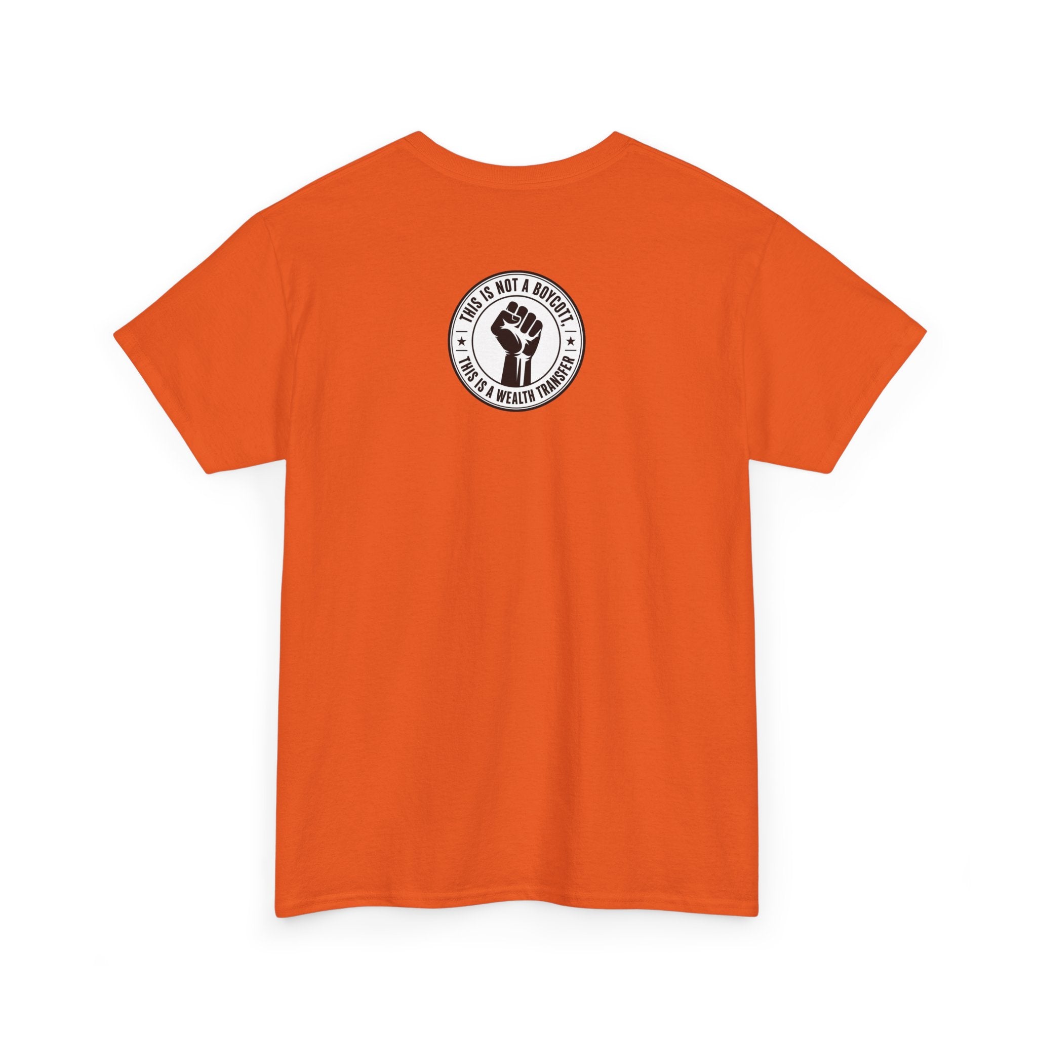 Graphic Tee — Retro Portrait Front with Black Power Fist Back