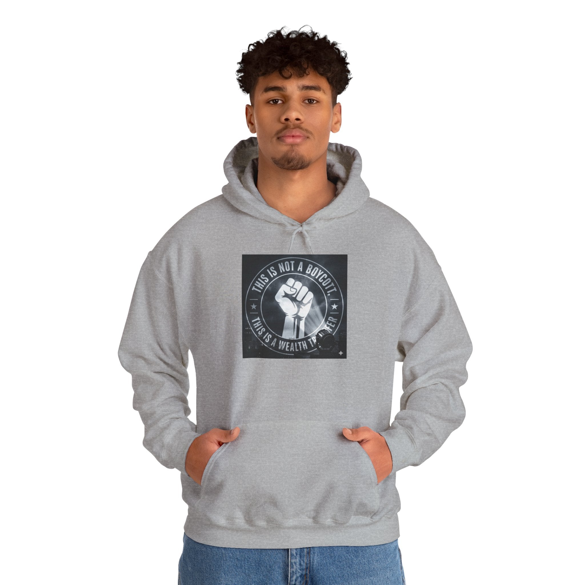 Hoodie — "This Is Not a Moment" Raised Fist Social Justice Pullover