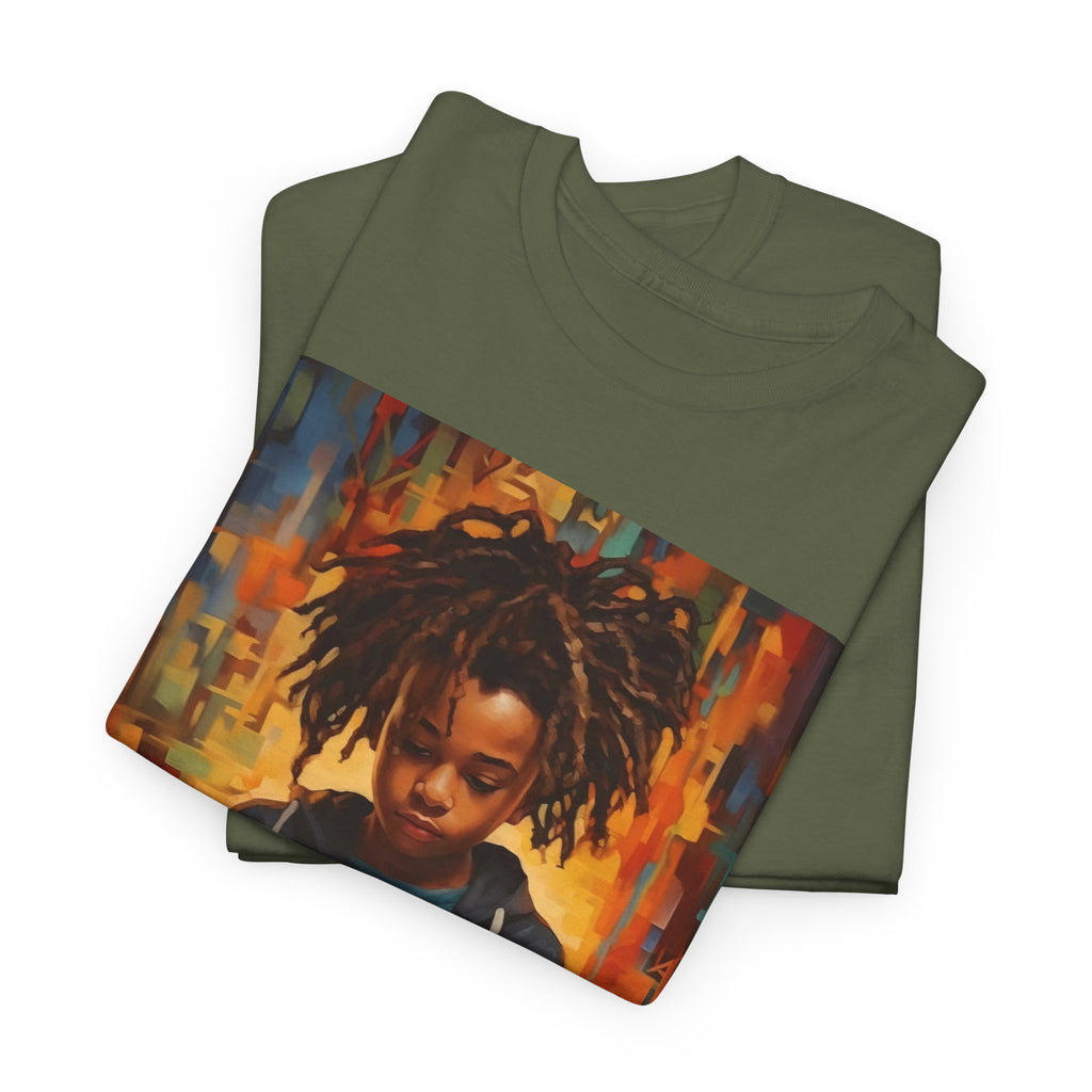 Graphic Tee — 'This Is Not A Boycott, This Is A Wealth Transfer' Back Print with Reading Child Artwork