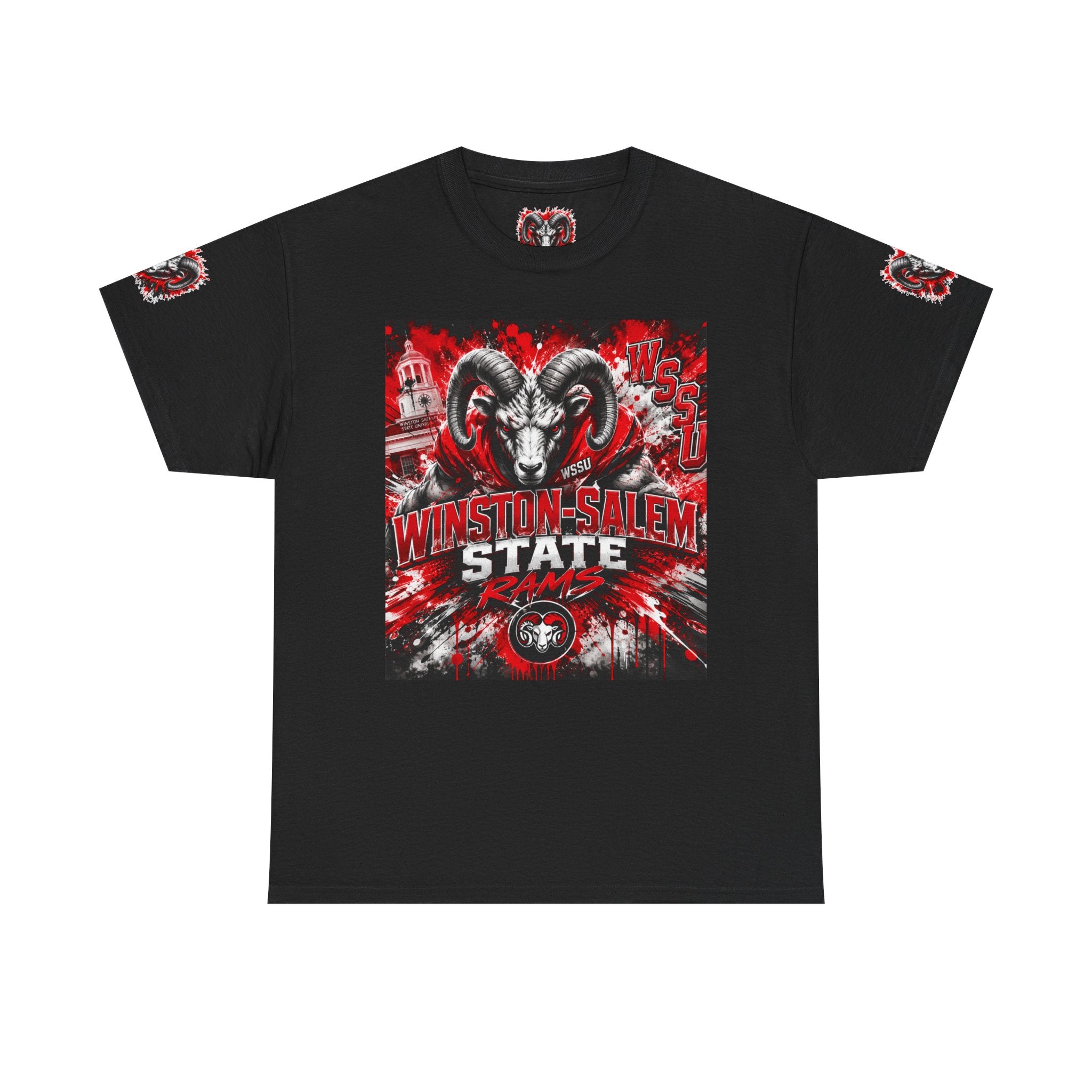 Winston‑Salem State Rams Ram Head Tee — Bold College Spirit T‑Shirt