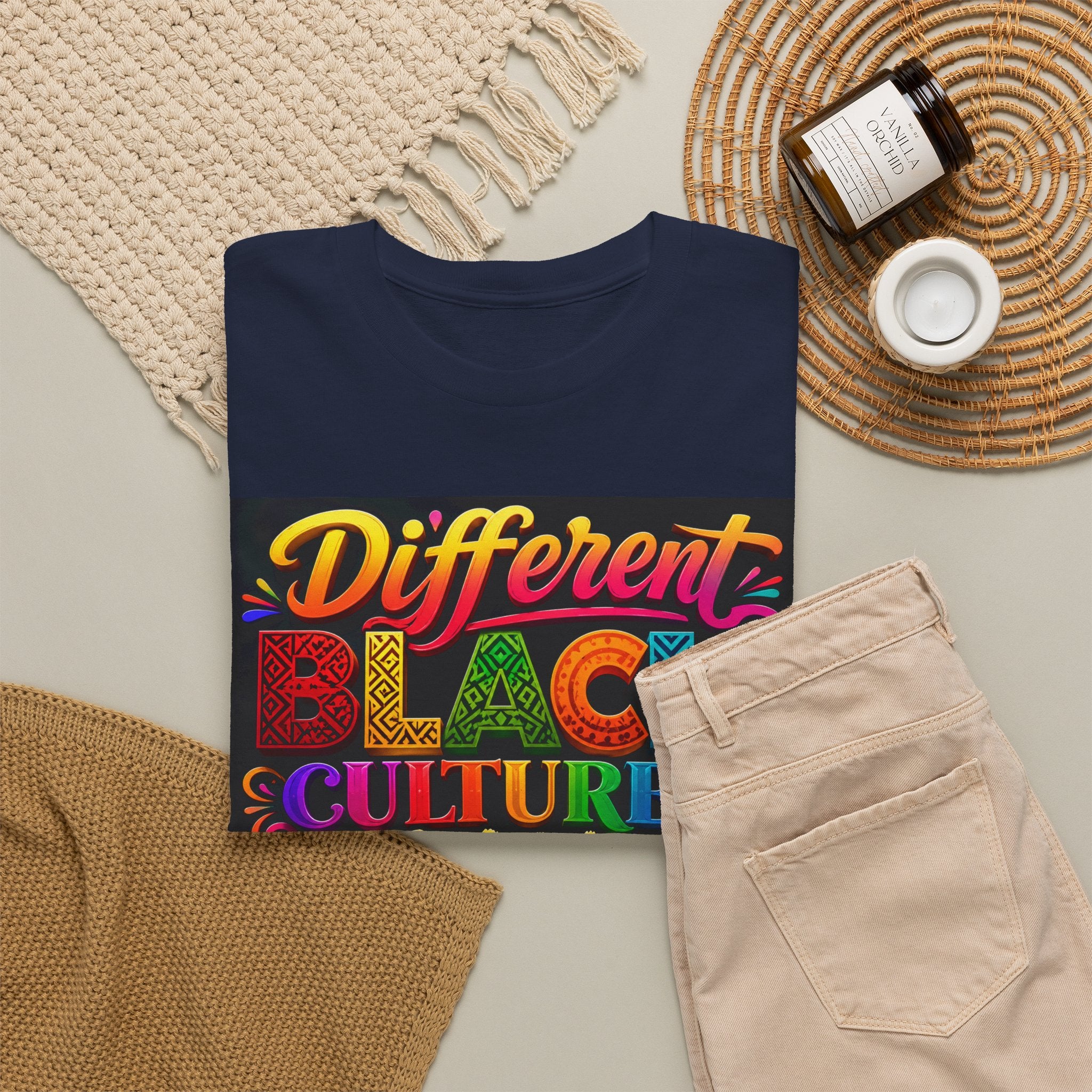 T-Shirt — Different Black Cultures, Same Black Skin Graphic Tee (Black History & Unity)
