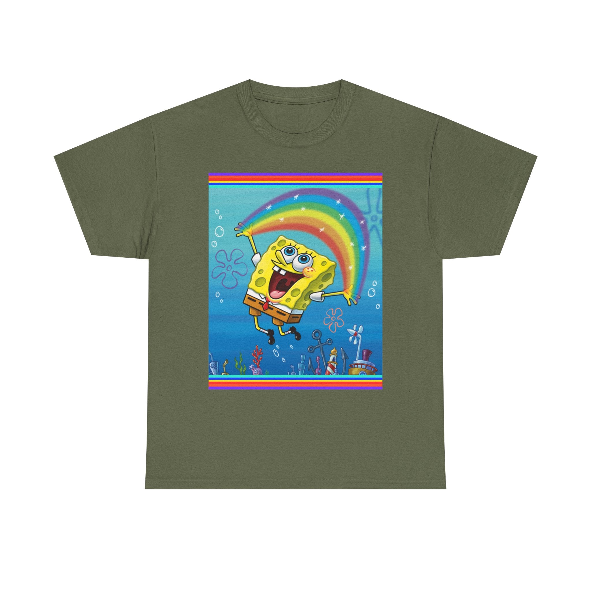SpongeBob Rainbow SquarePants T-Shirt — Nickelodeon Graphic Tee