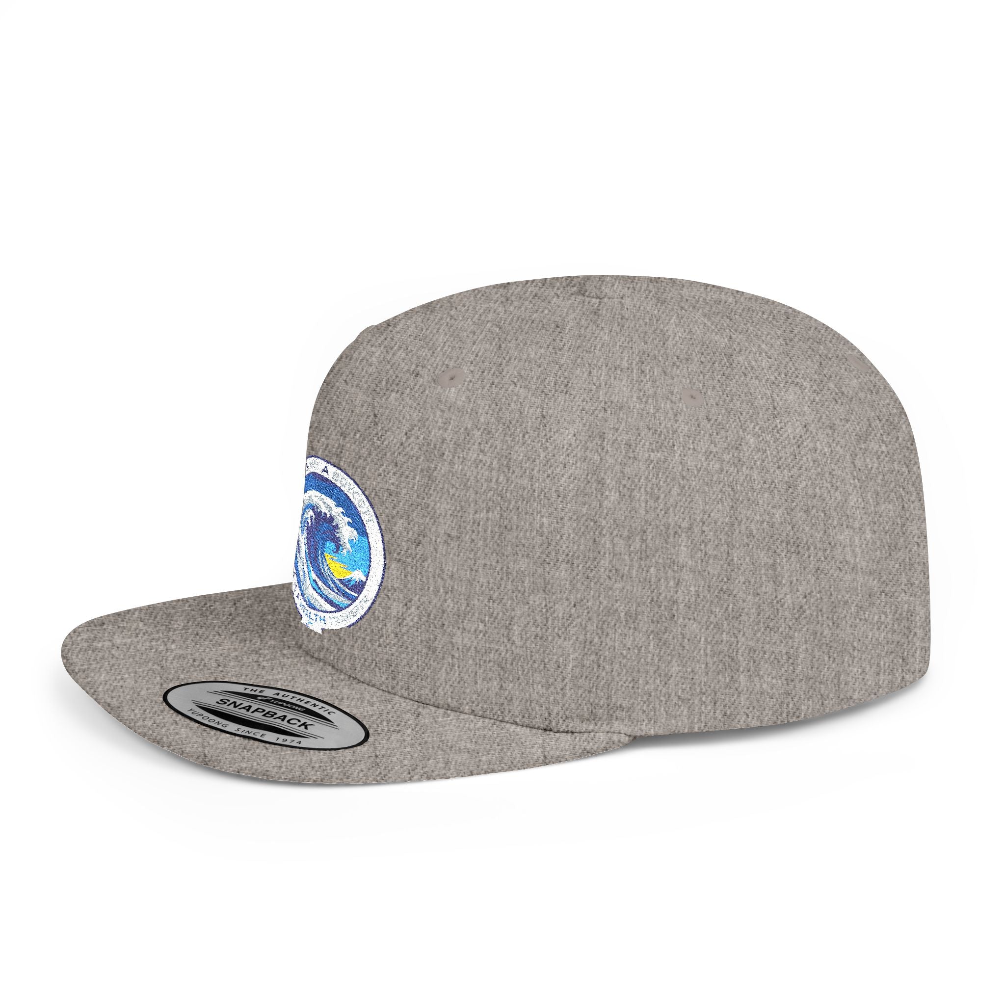 Copy of Reggae Vibes Flat Bill Snapback Hat — Colorful Rasta Music Patch