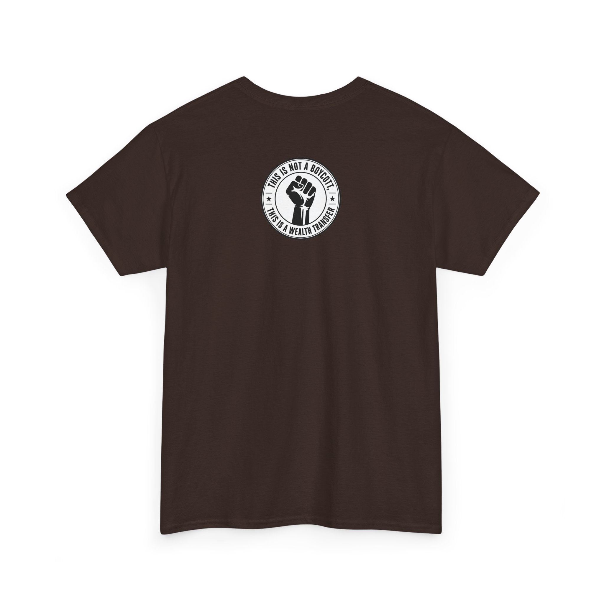 Graphic Tee — Retro Portrait Front with Black Power Fist Back