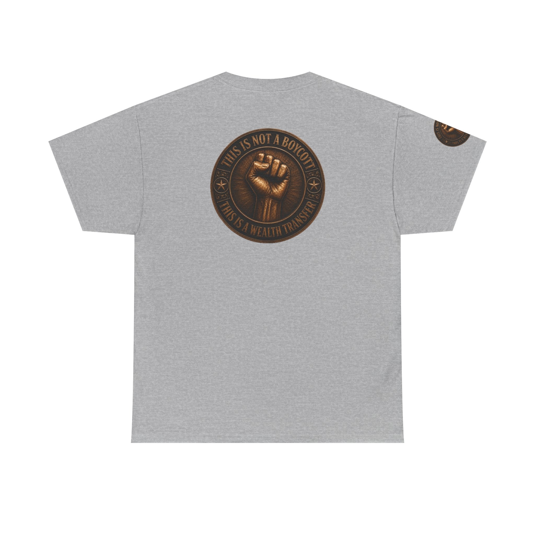 Graphic Tee — 'This Is Not A Boycott' Fist Emblem with Vintage Group Portrait