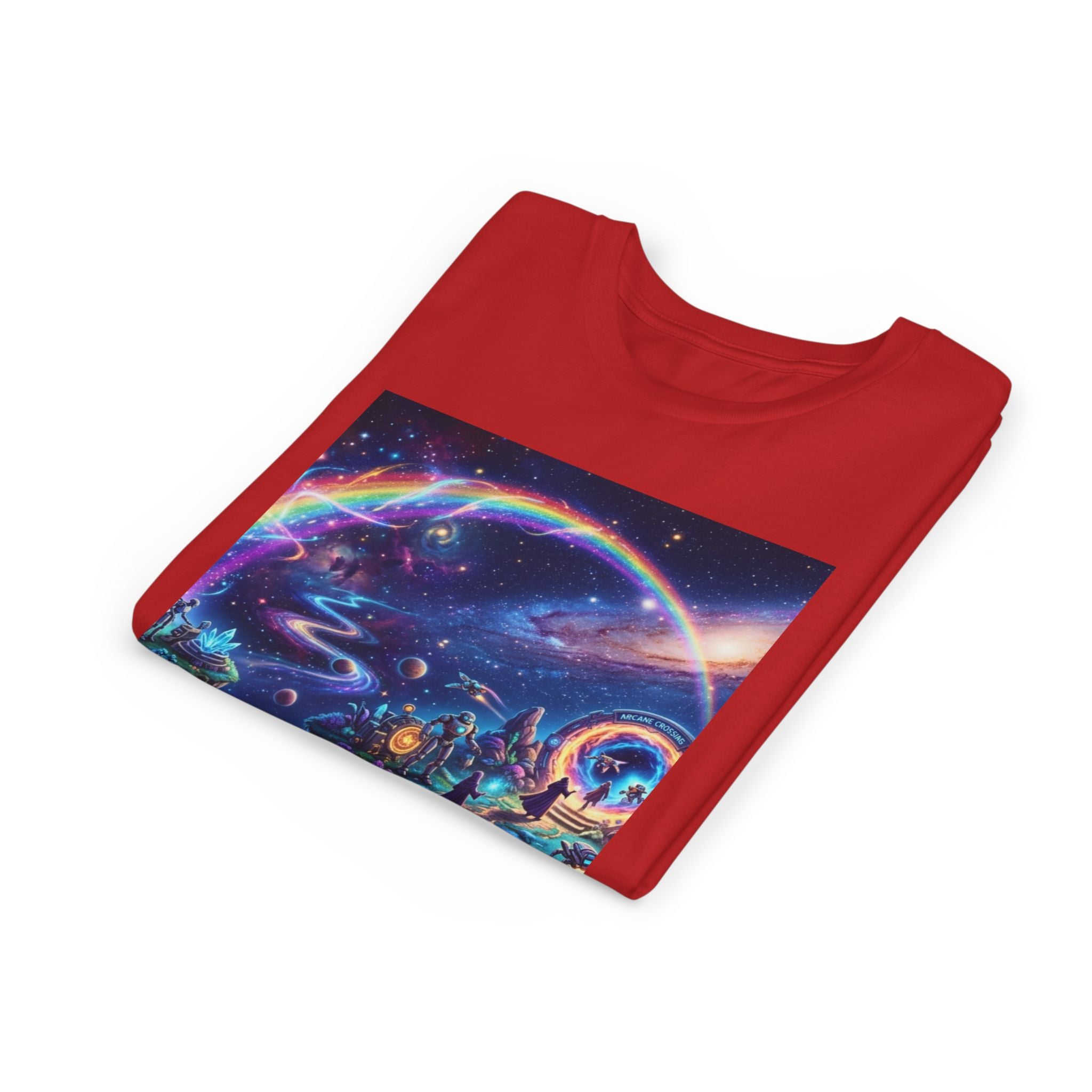 Galaxy Fantasy Youth Tee — Floating Islands, Robots & Magic Portals