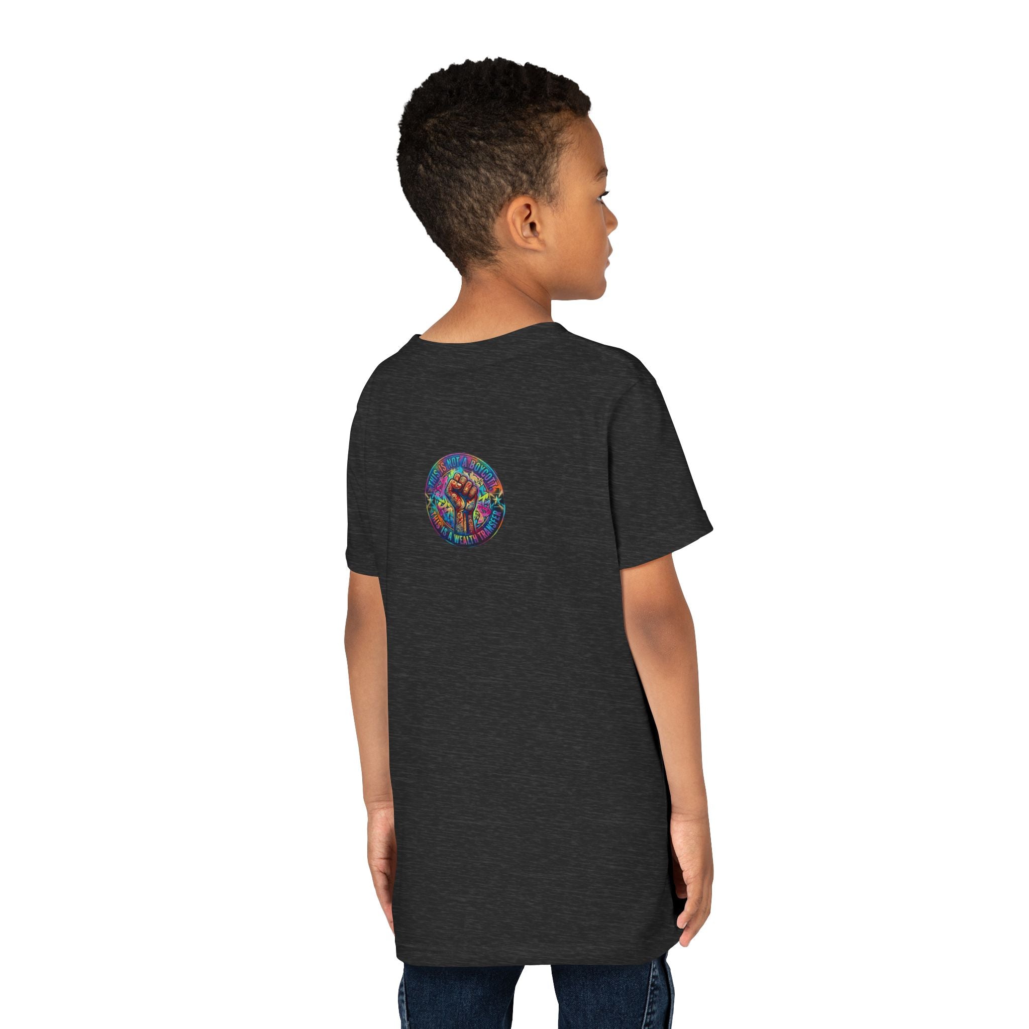 Neon Power Button Tee — Gamer Screen Escape Youth T-Shirt