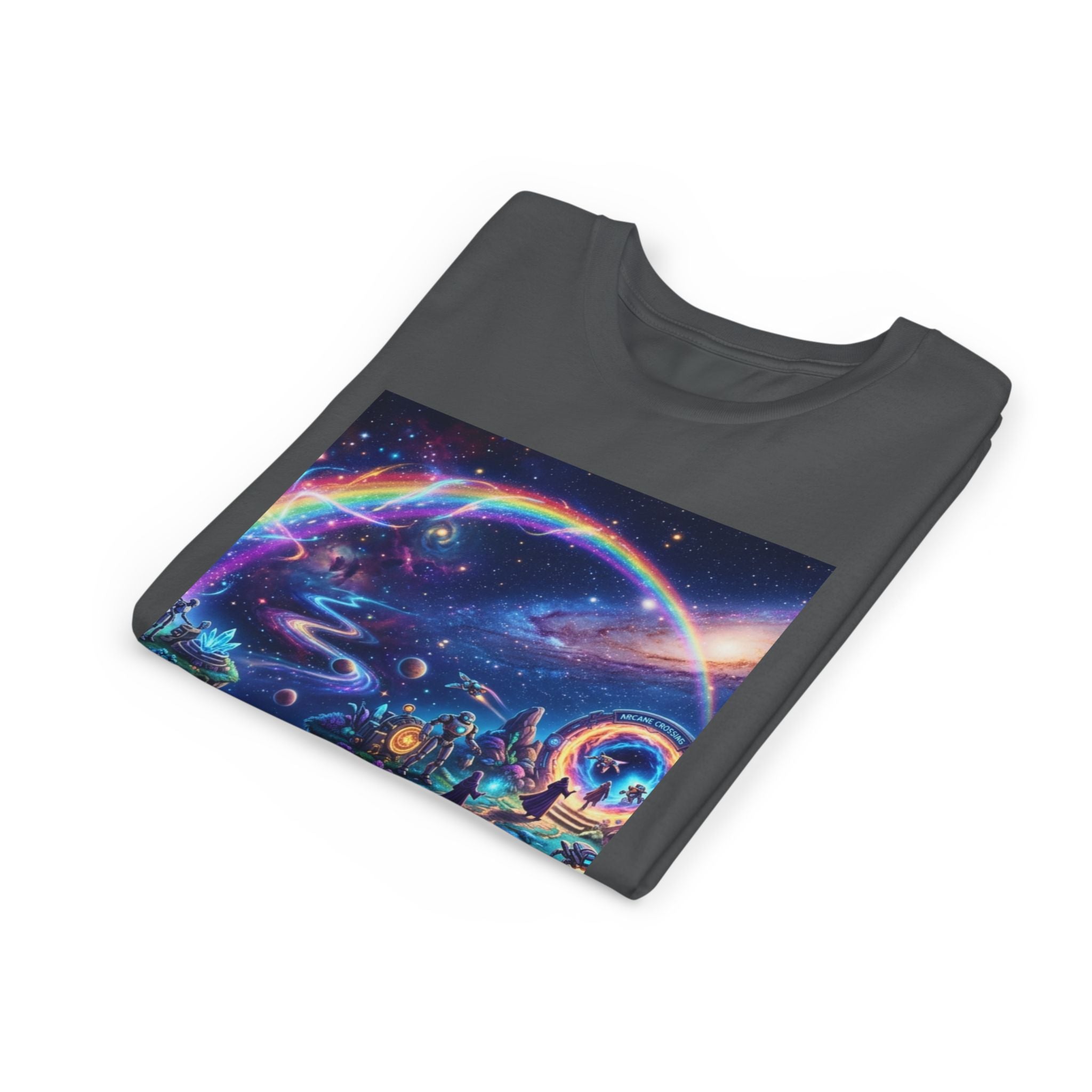 Galaxy Fantasy Youth Tee — Floating Islands, Robots & Magic Portals