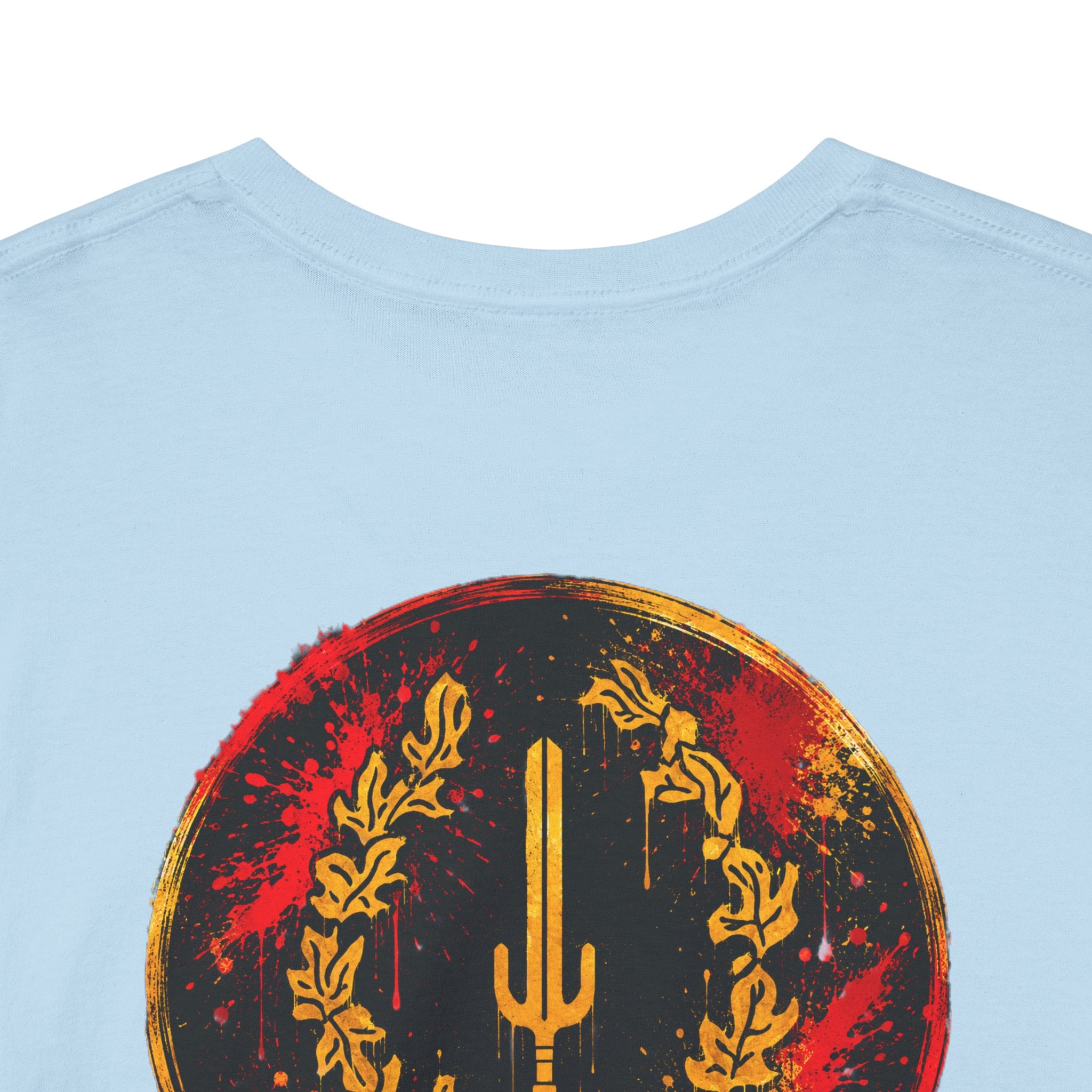 Laurel Trident Tee — Vintage Gold Emblem Graphic T-Shirt