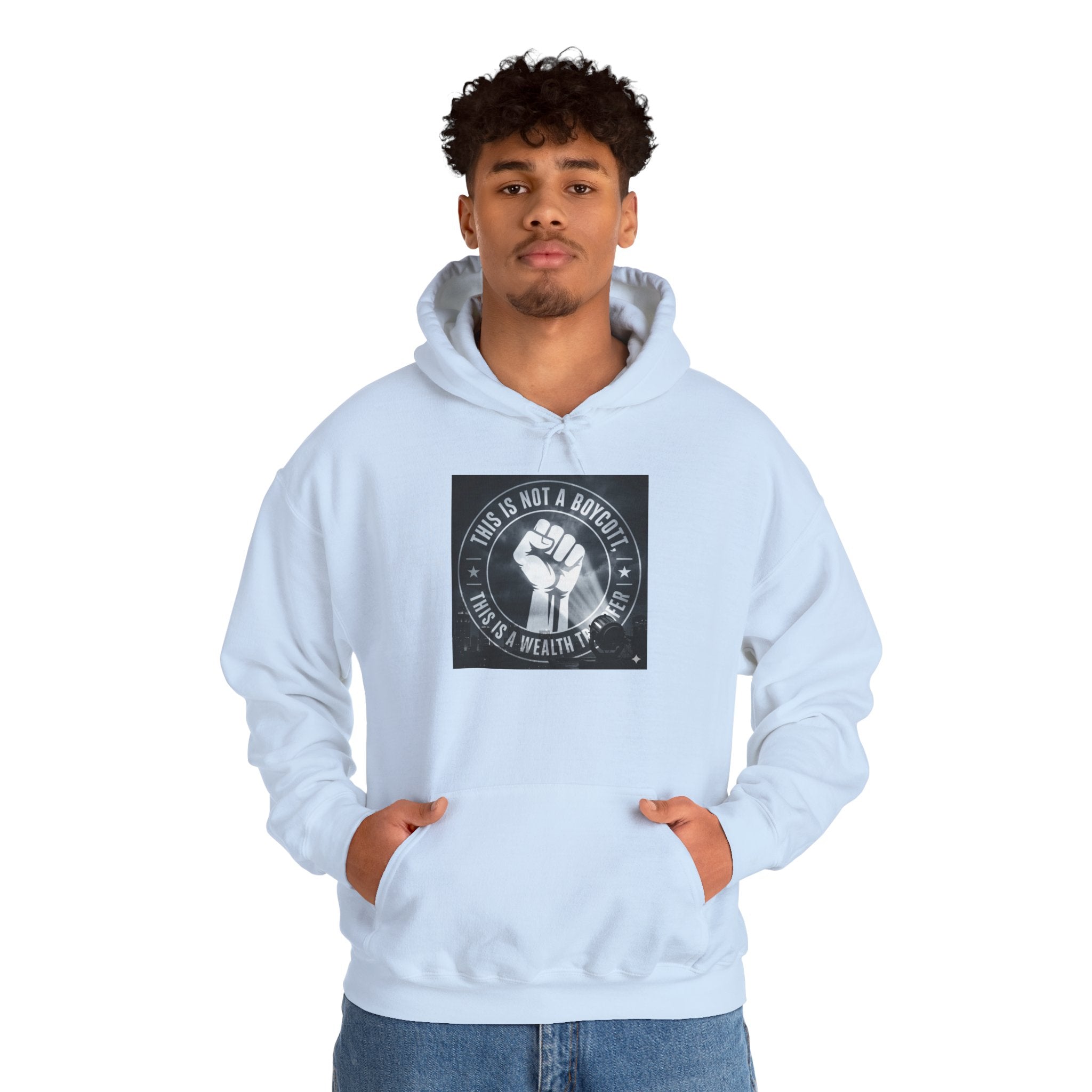 Hoodie — "This Is Not a Moment" Raised Fist Social Justice Pullover