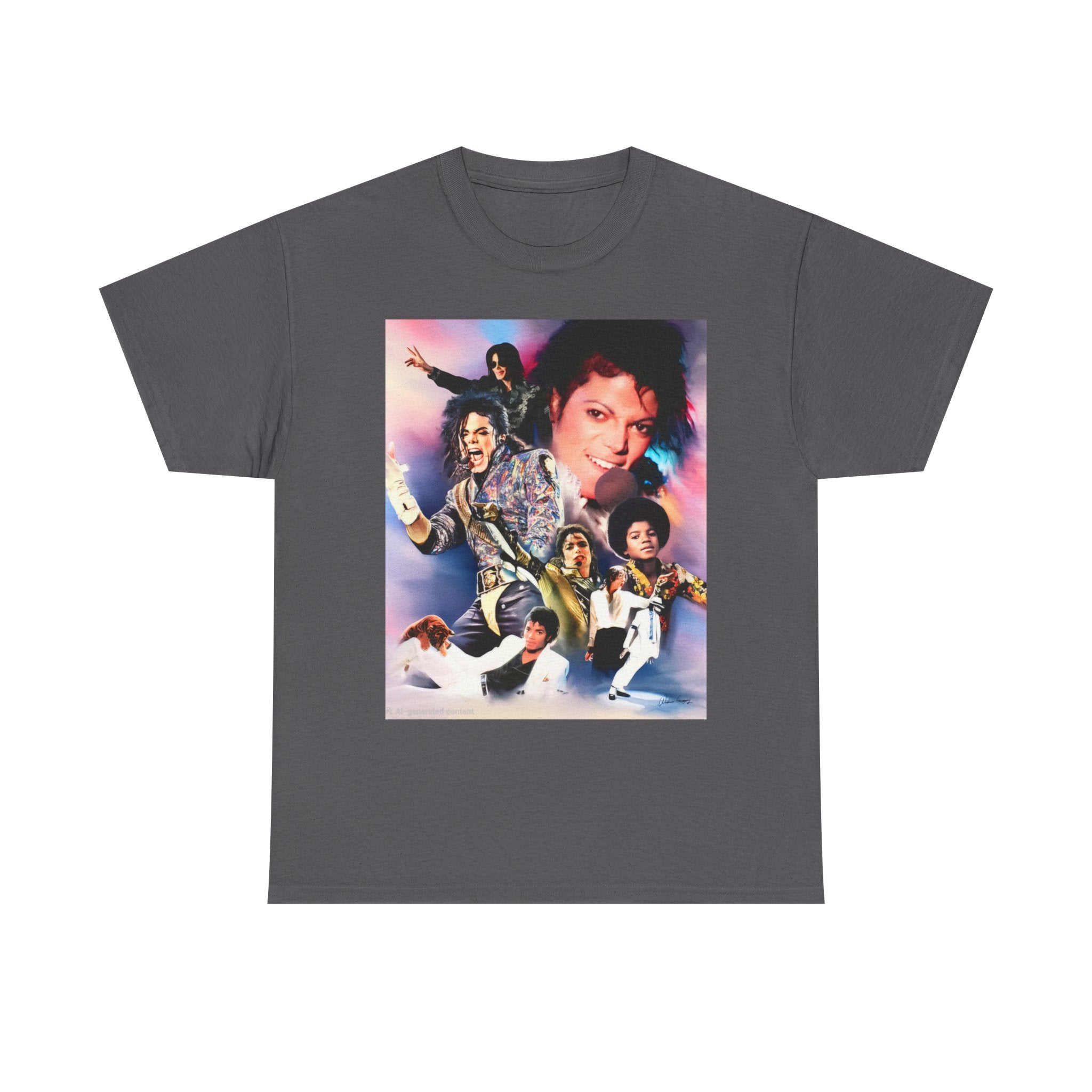 Michael Jackson Tribute Tee — Vintage Pop Collage T-Shirt