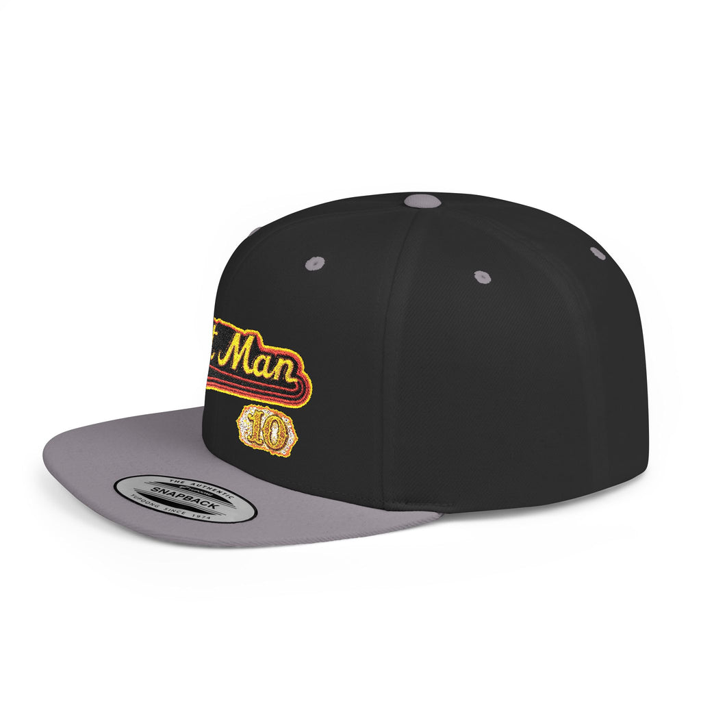 Snapback Hat — Embroidered “Fat Man” Vintage Script Cap