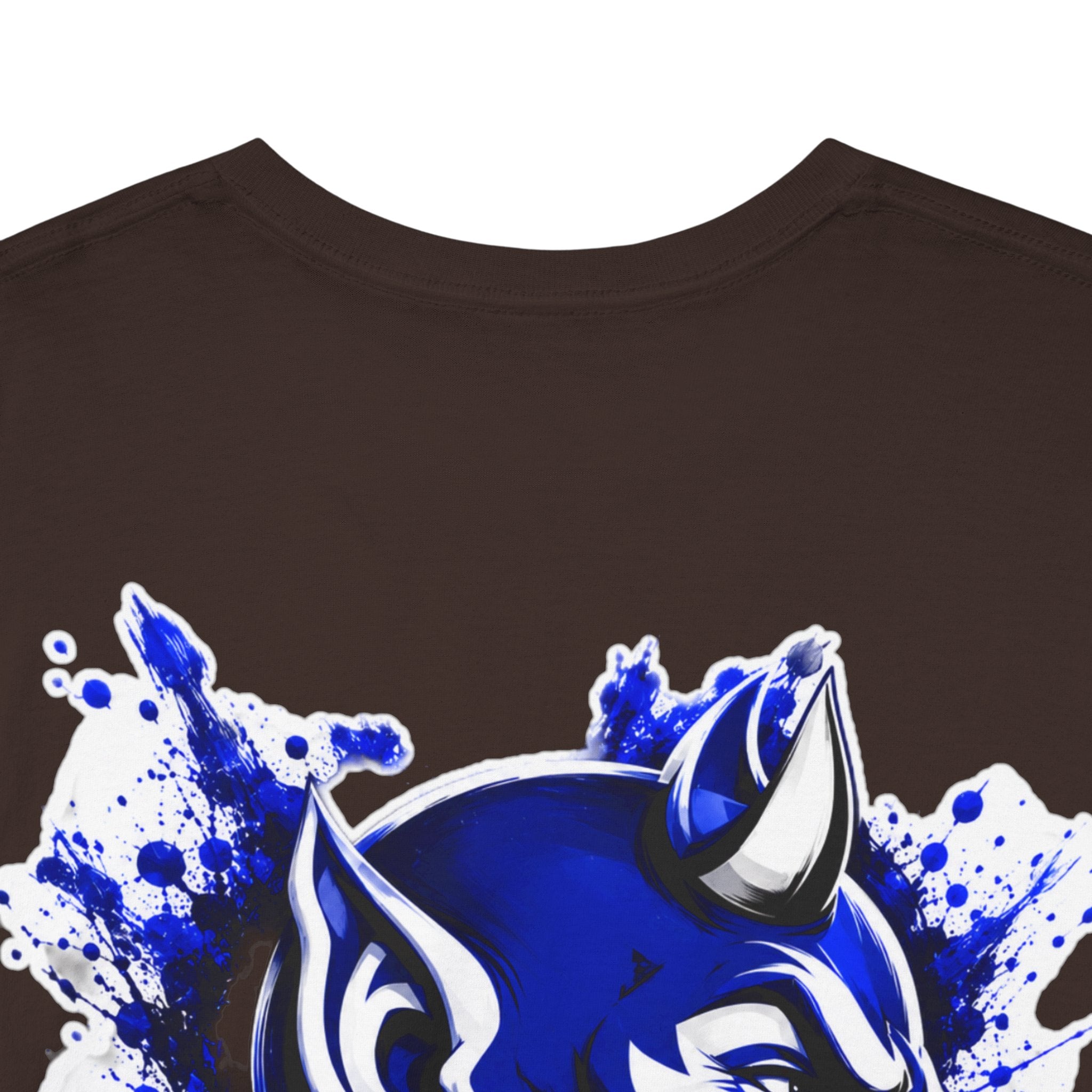 Duke Blue Devils Graphic Tee — Splatter Devil Logo T‑Shirt