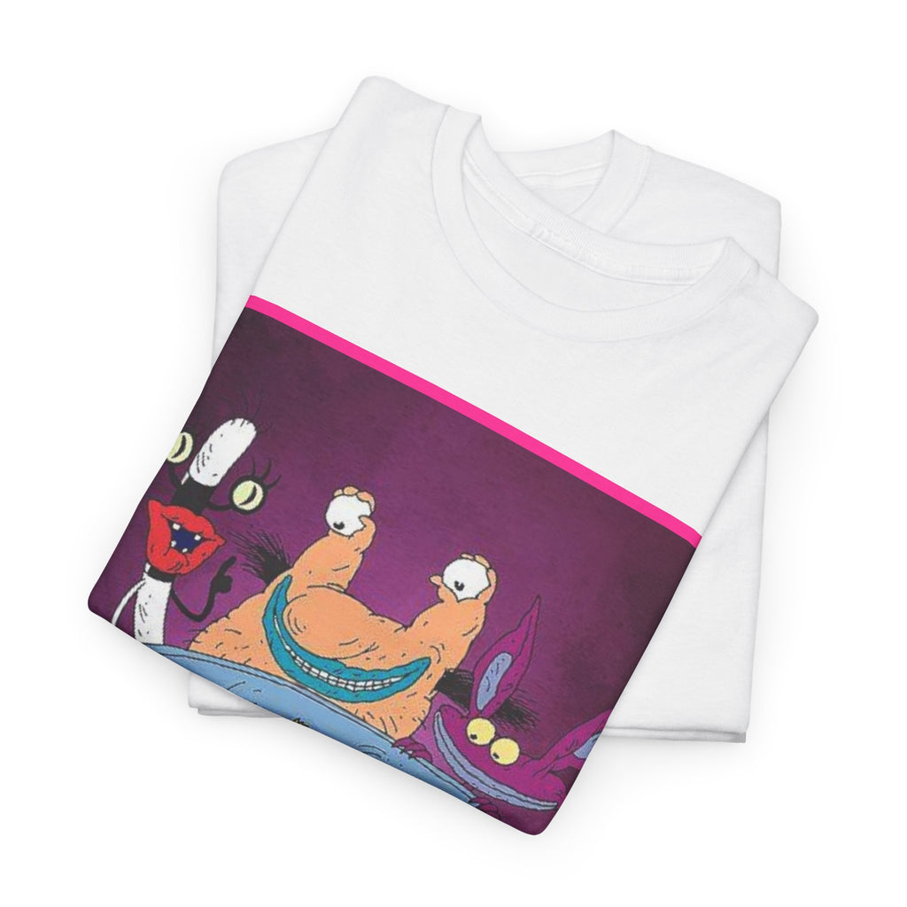 Real Monsters Vintage Cartoon T-Shirt — Nickelodeon Rugrats Crew Tee
