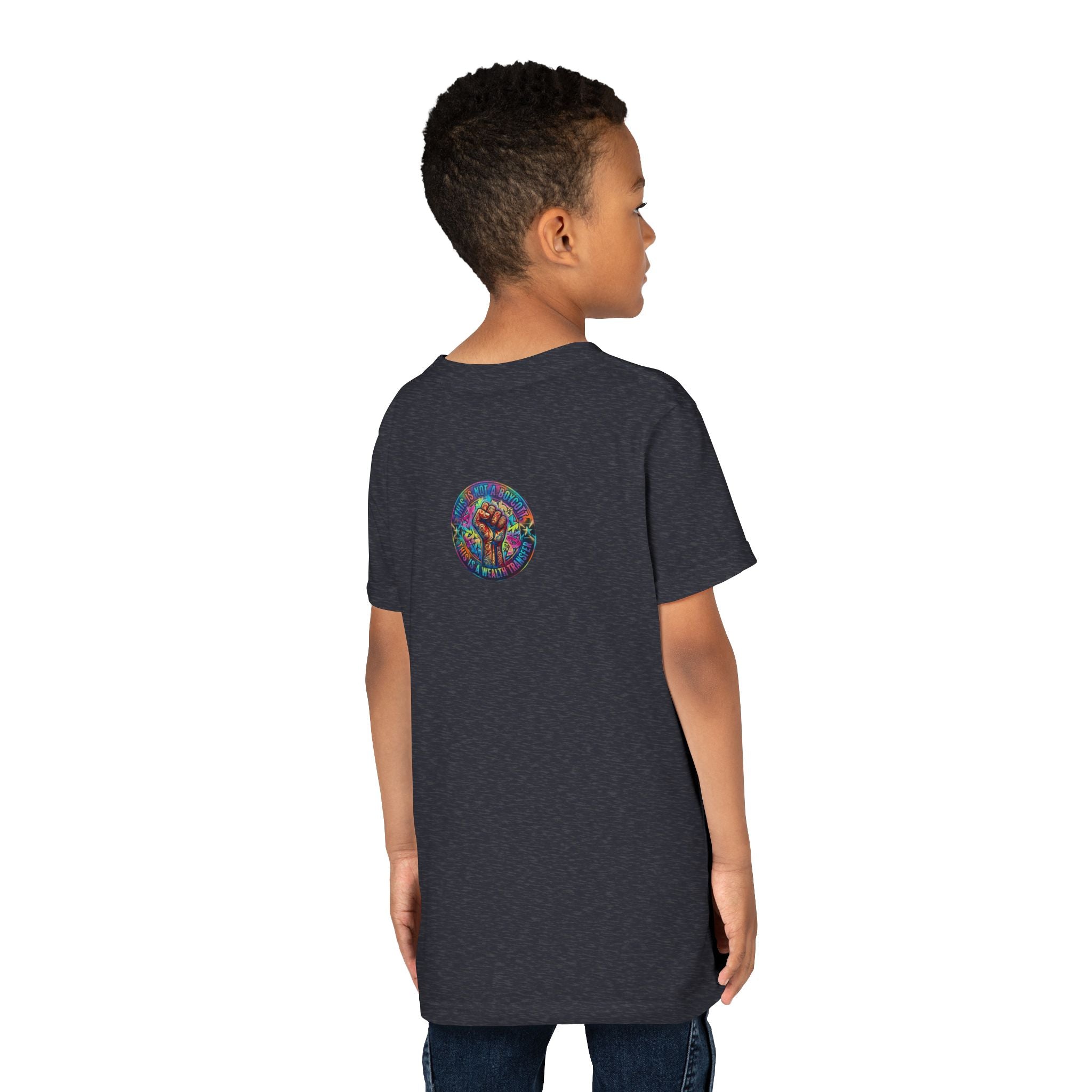 Neon Power Button Tee — Gamer Screen Escape Youth T-Shirt