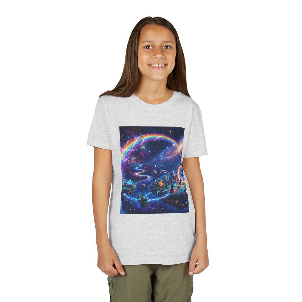 Galaxy Fantasy Youth Tee — Floating Islands, Robots & Magic Portals