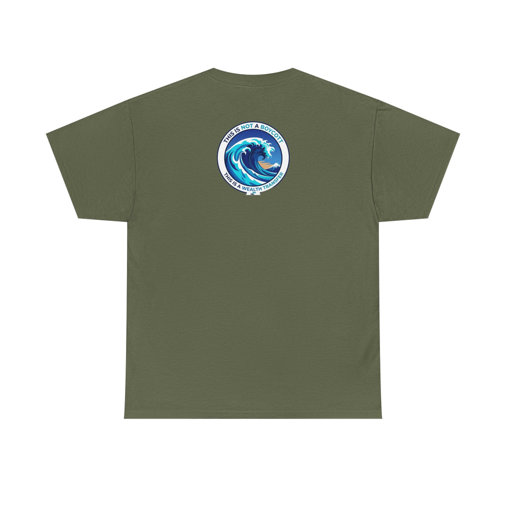 T-Shirt — Coastal Wave Graphic Tee (Ocean Sunset Wave Art)