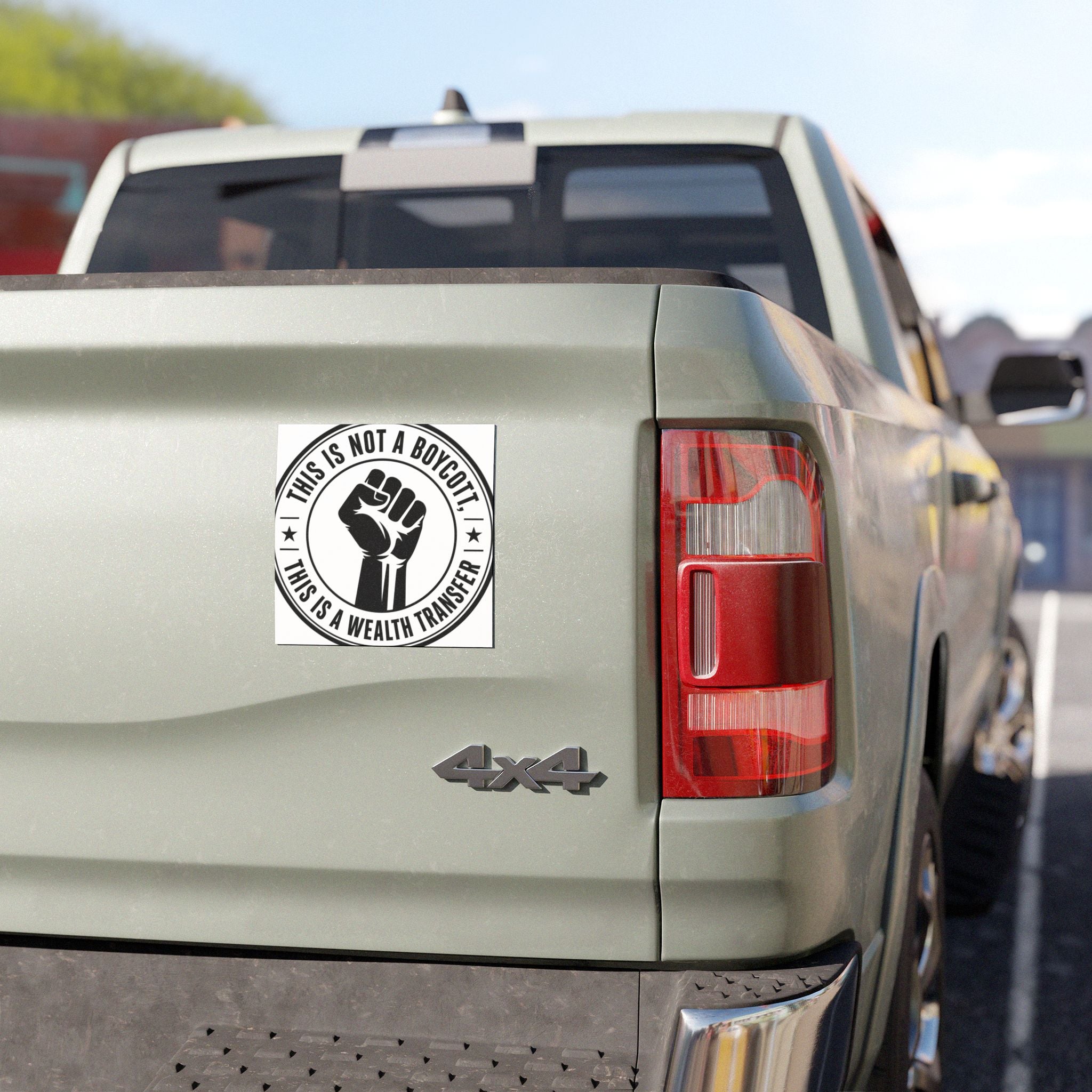 Copy of Solidarity Community Car Magnet — Dollar Bill Fist Design