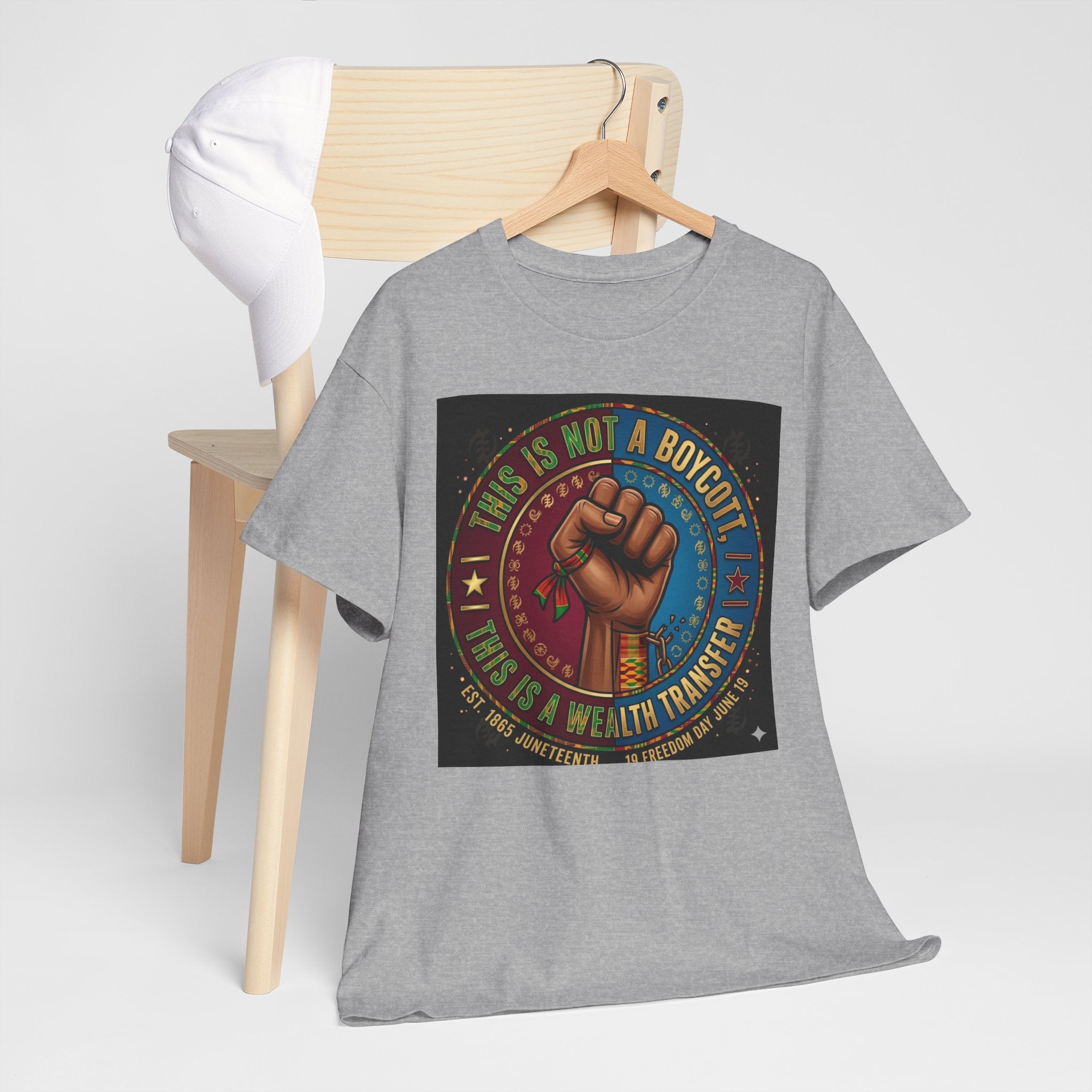 Political Activist Tee — "This Is Not a Boycott, This Is a Wealth Transfer" Fist Graphic Shirt
