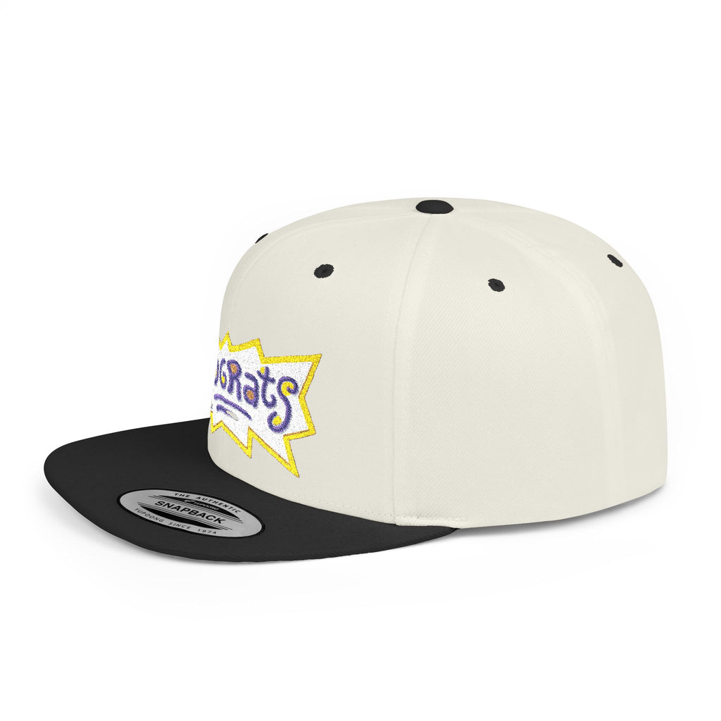 Snapback Hat — Retro 'Rugrats' Logo Flat Bill Cap