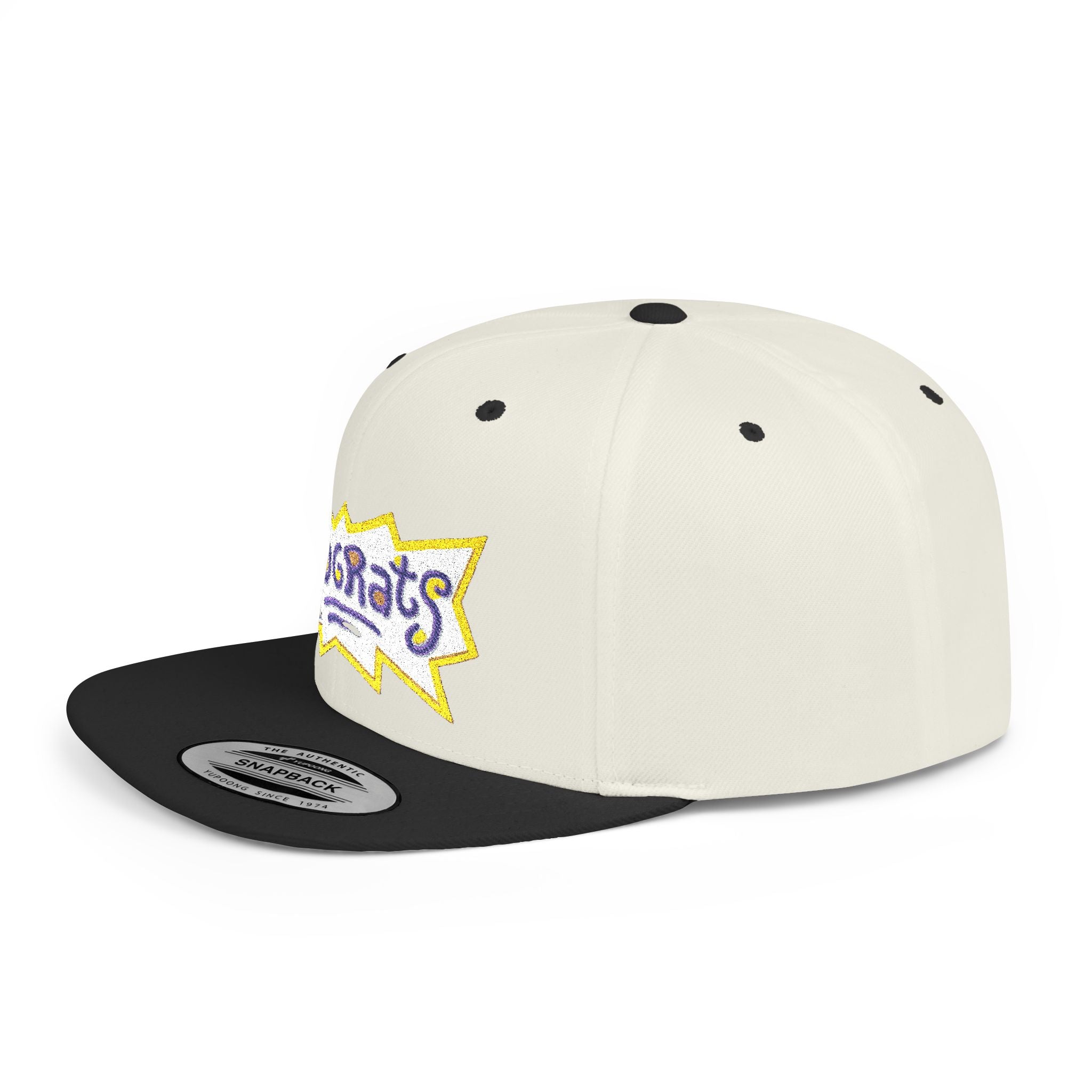 Snapback Hat — Retro 'Rugrats' Logo Flat Bill Cap