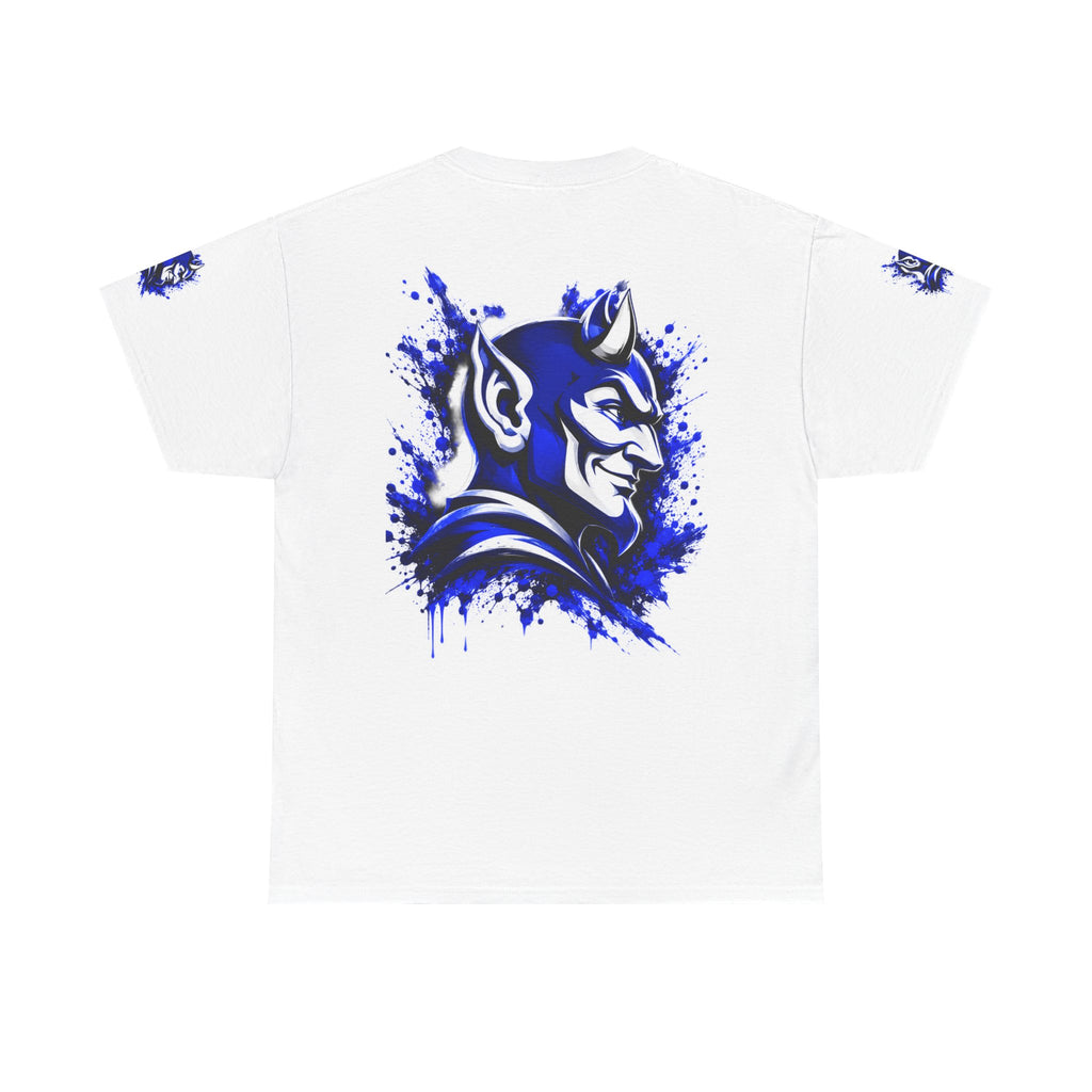 Duke Blue Devils Graphic Tee — Splatter Devil Logo T‑Shirt