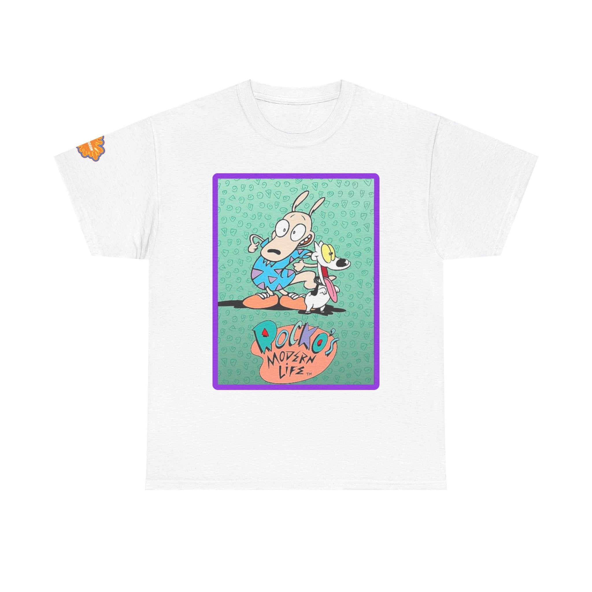 Rocko's Modern Life Cartoon Tee — Retro 90s Nicktoons Graphic T-Shirt