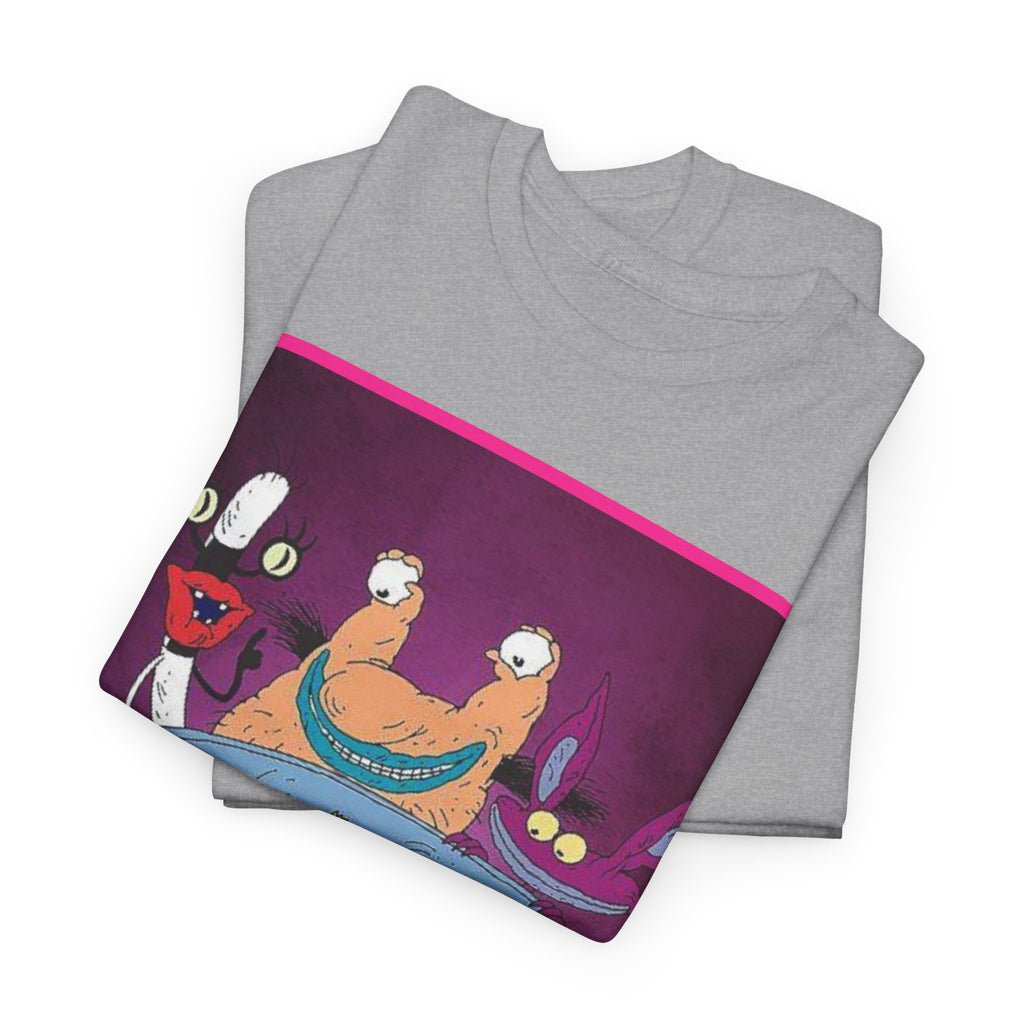 Real Monsters Vintage Cartoon T-Shirt — Nickelodeon Rugrats Crew Tee