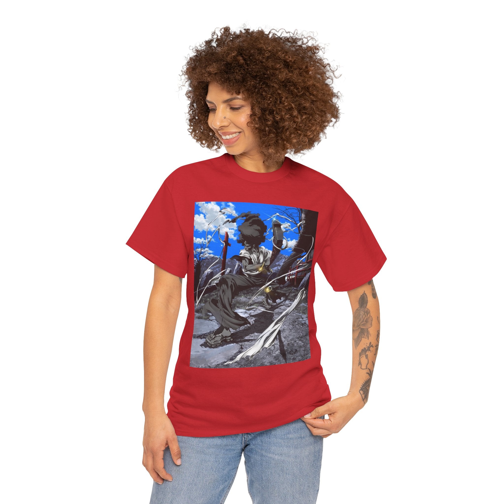 Afro Samurai Graphic Tee — Anime Streetwear T‑Shirt