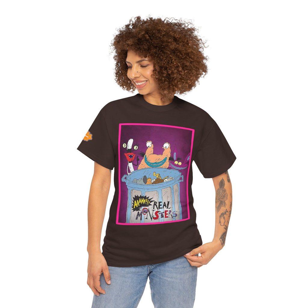 Real Monsters Vintage Cartoon T-Shirt — Nickelodeon Rugrats Crew Tee