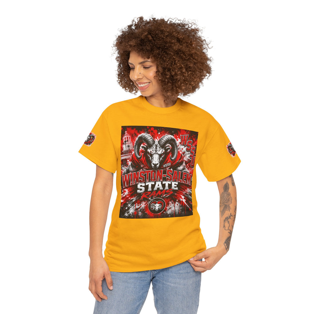 Winston‑Salem State Rams Ram Head Tee — Bold College Spirit T‑Shirt