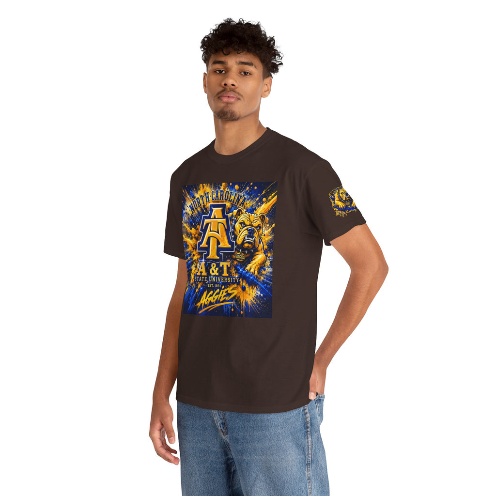 North Carolina A&T Aggies Bulldog T-Shirt — A&T Logo College Tee
