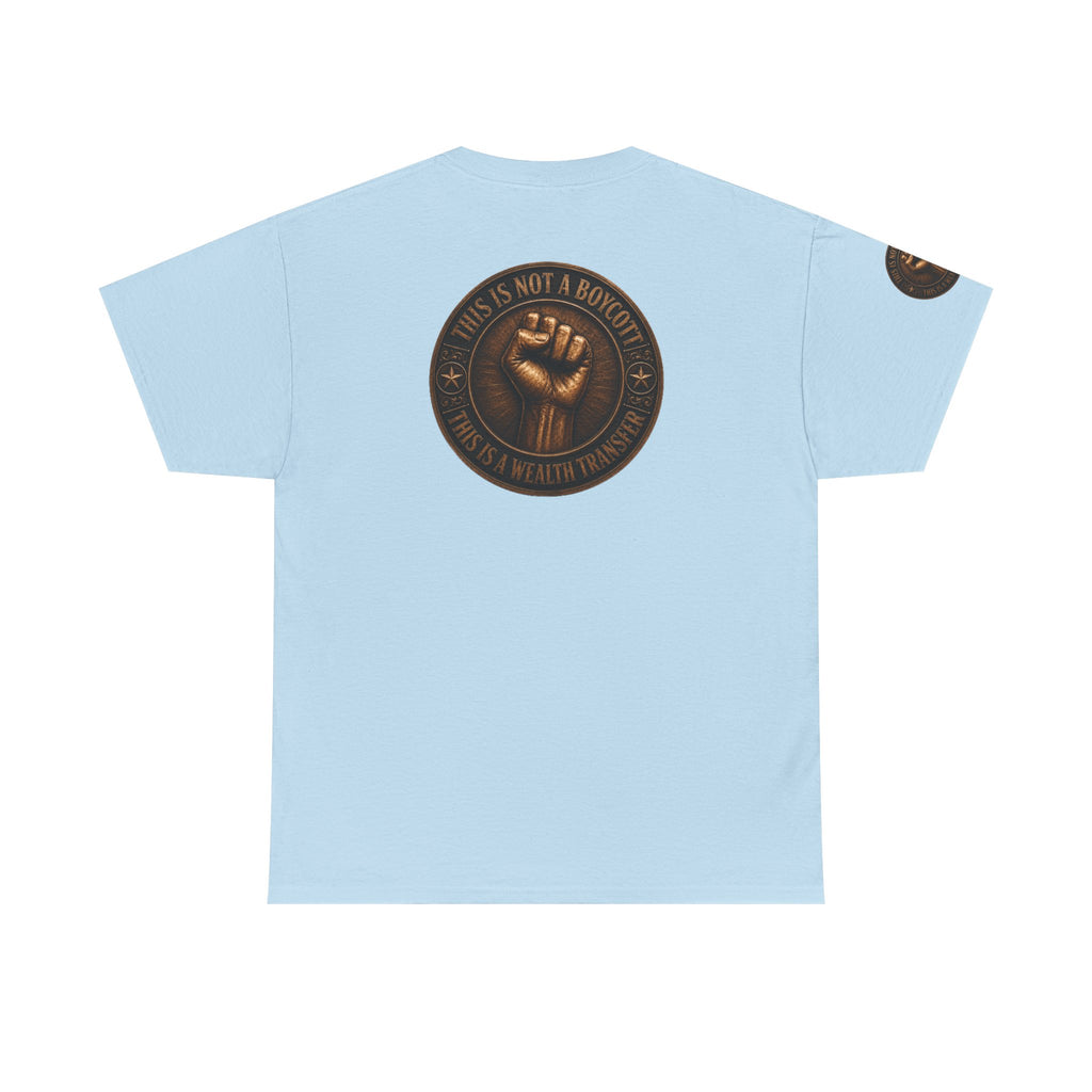 Graphic Tee — 'This Is Not A Boycott' Fist Emblem with Vintage Group Portrait