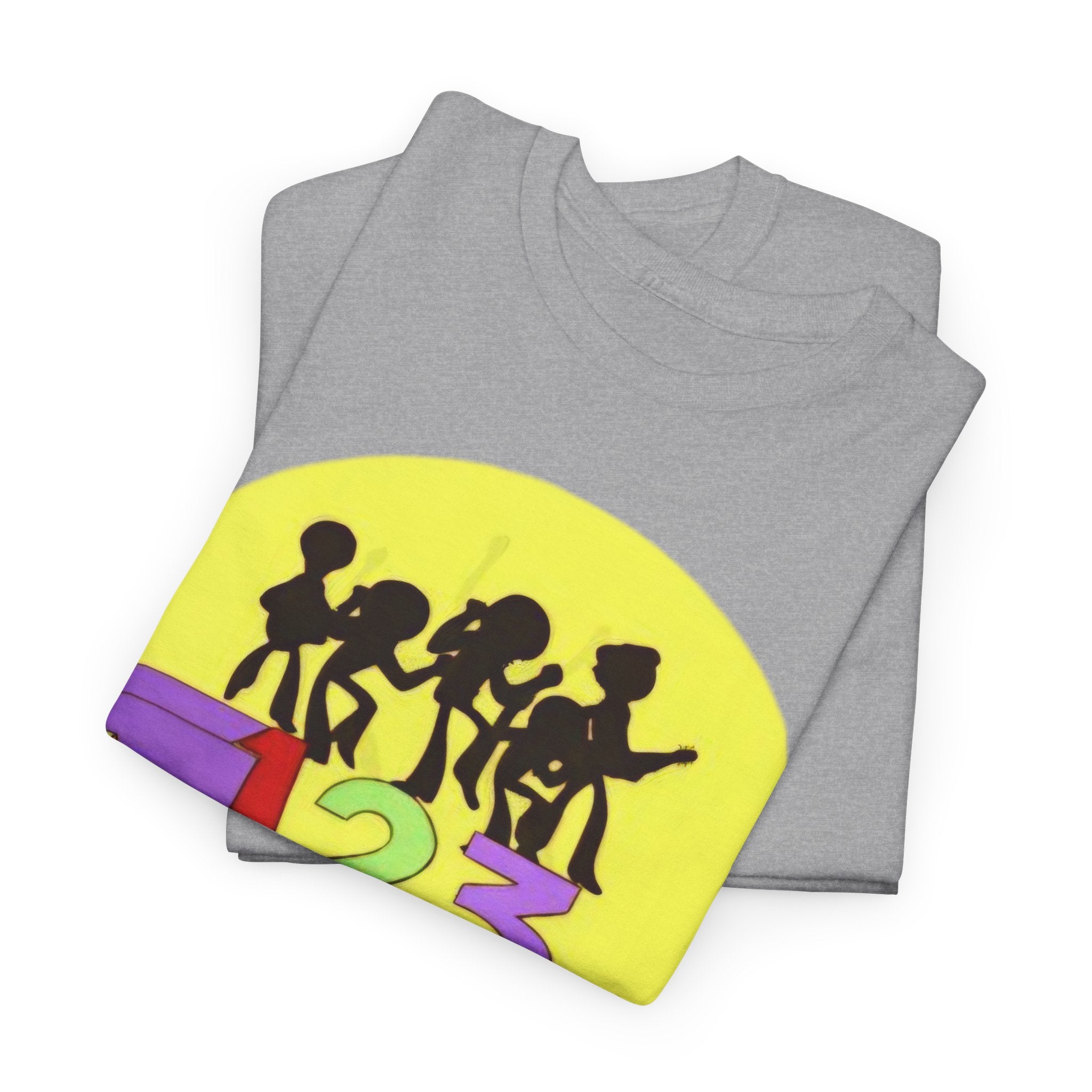 ABC 123 Kids Music Tee — Colorful Educational Rhythm Shirt