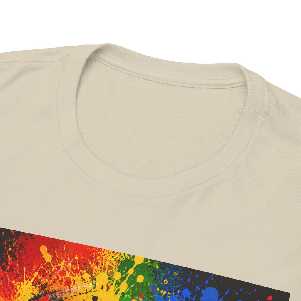 Wealth Transfer T-Shirt — Rainbow Graffiti Design (Back Fist Emblem)