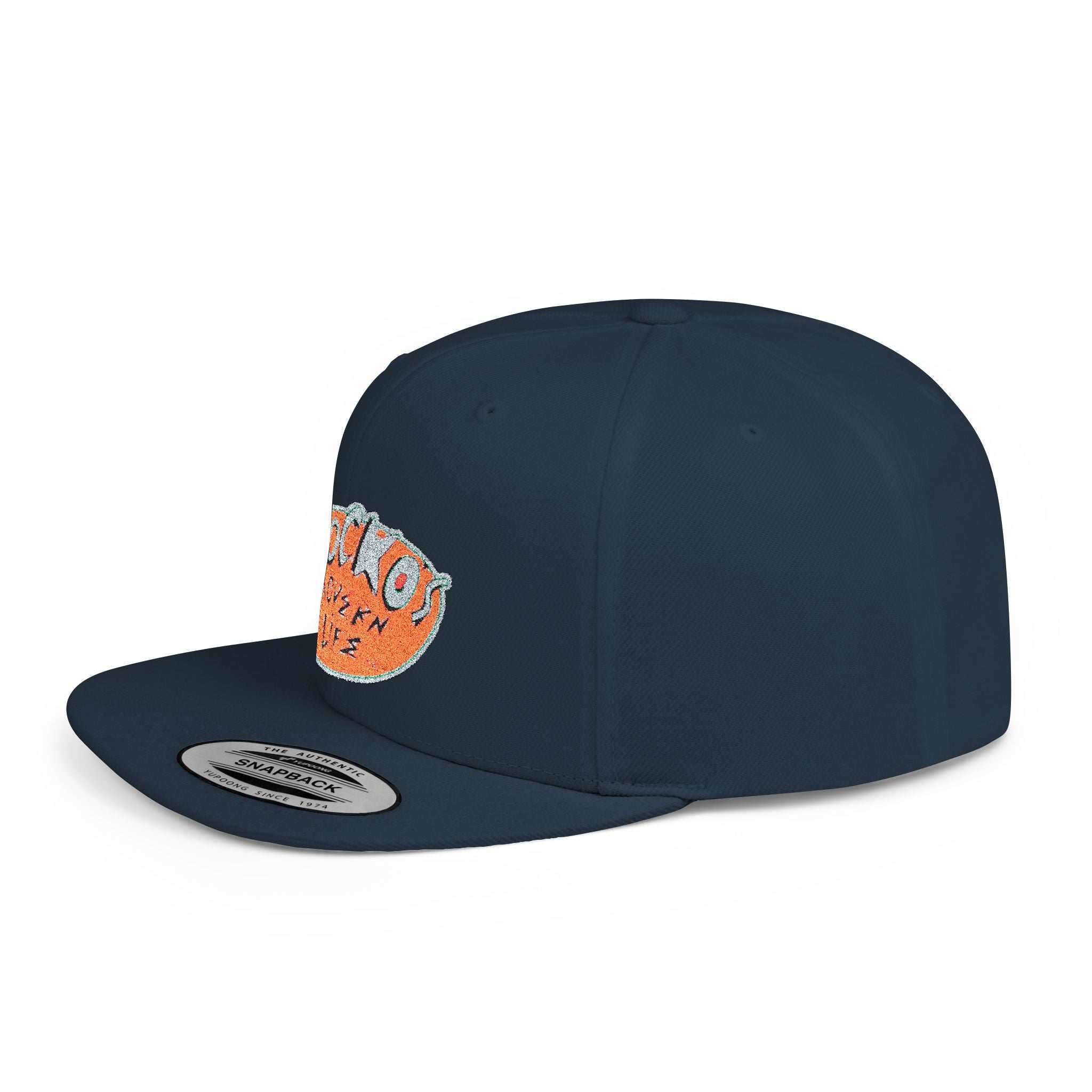 Snapback Hat — Polka Nutter Vibe Embroidered Flat-Bill Cap