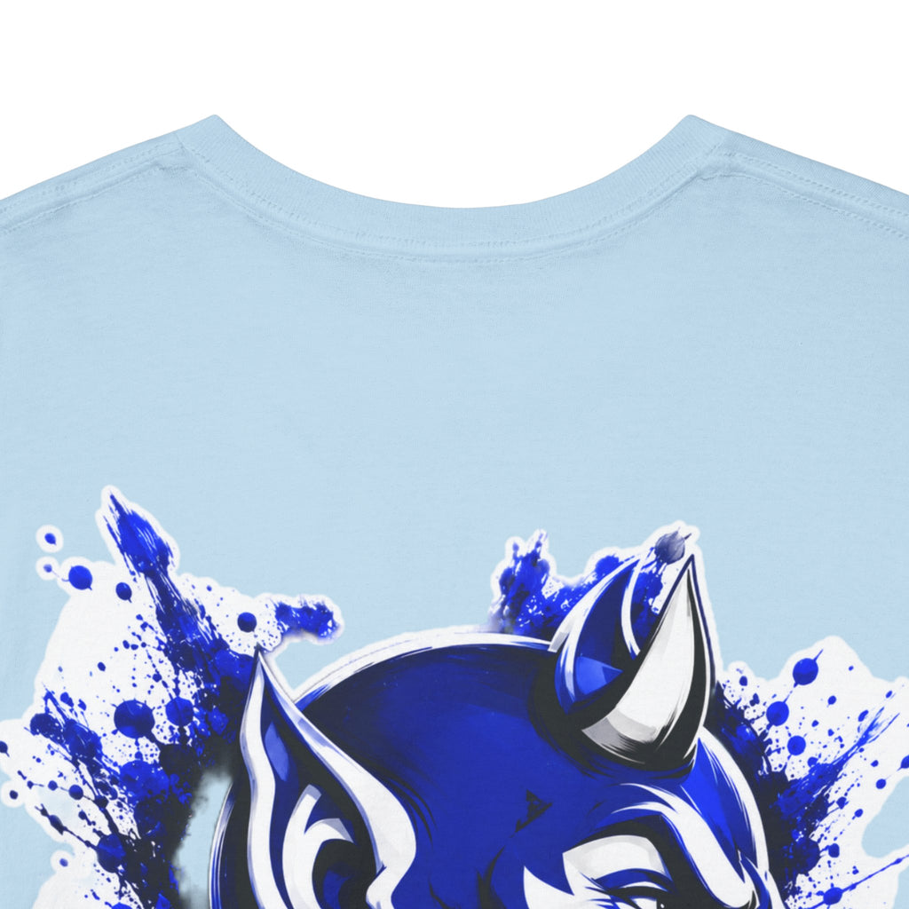Duke Blue Devils Graphic Tee — Splatter Devil Logo T‑Shirt