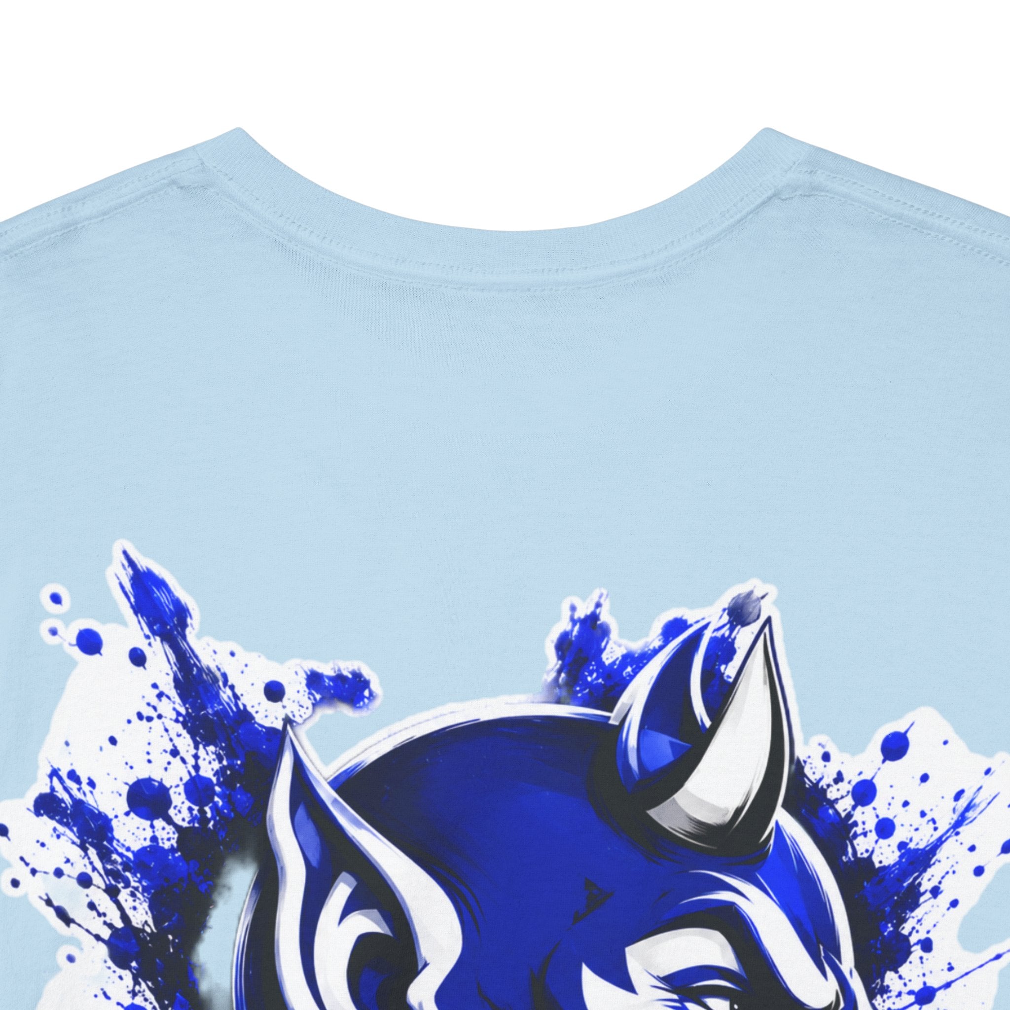 Duke Blue Devils Graphic Tee — Splatter Devil Logo T‑Shirt
