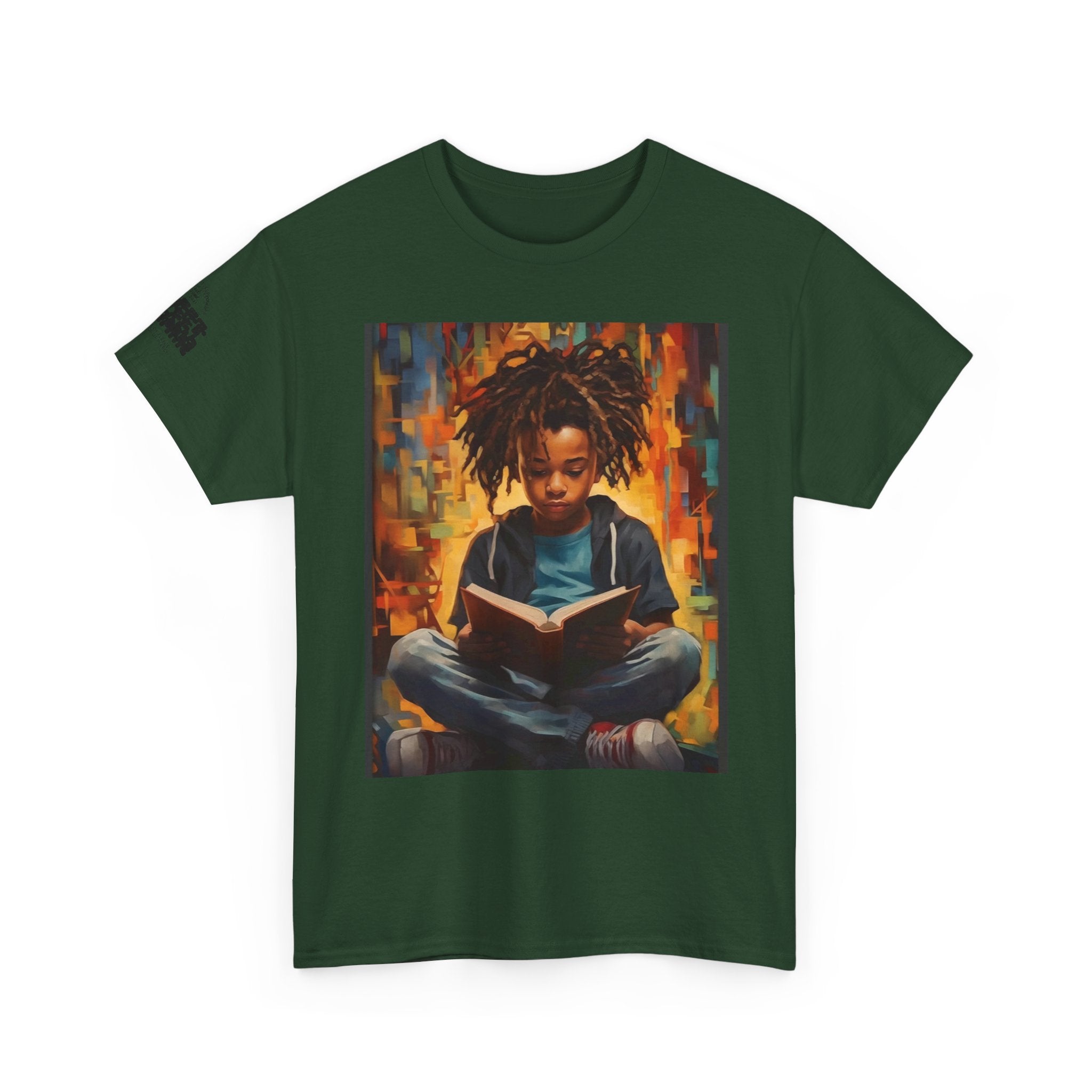 Graphic Tee — 'This Is Not A Boycott, This Is A Wealth Transfer' Back Print with Reading Child Artwork