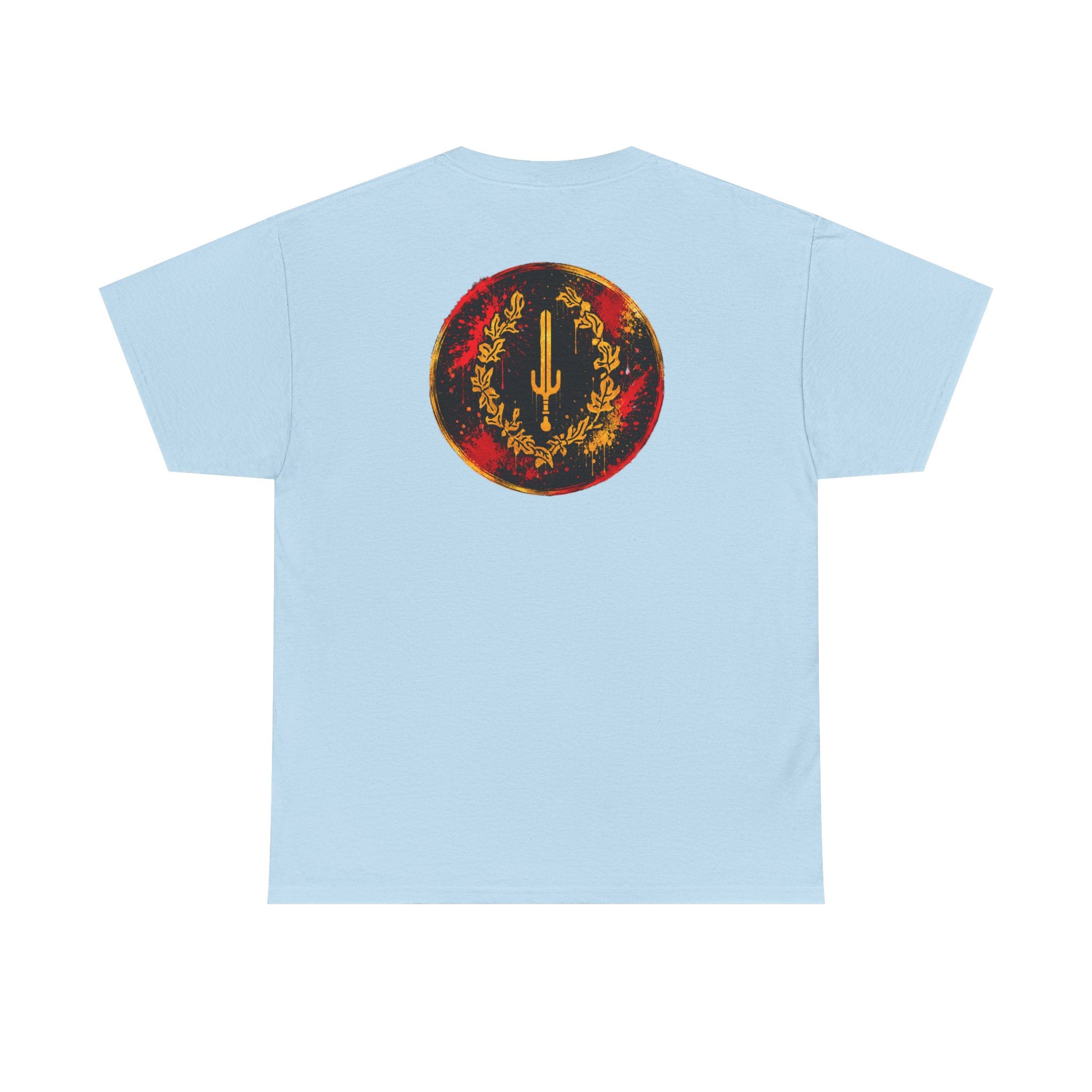 Laurel Trident Tee — Vintage Gold Emblem Graphic T-Shirt