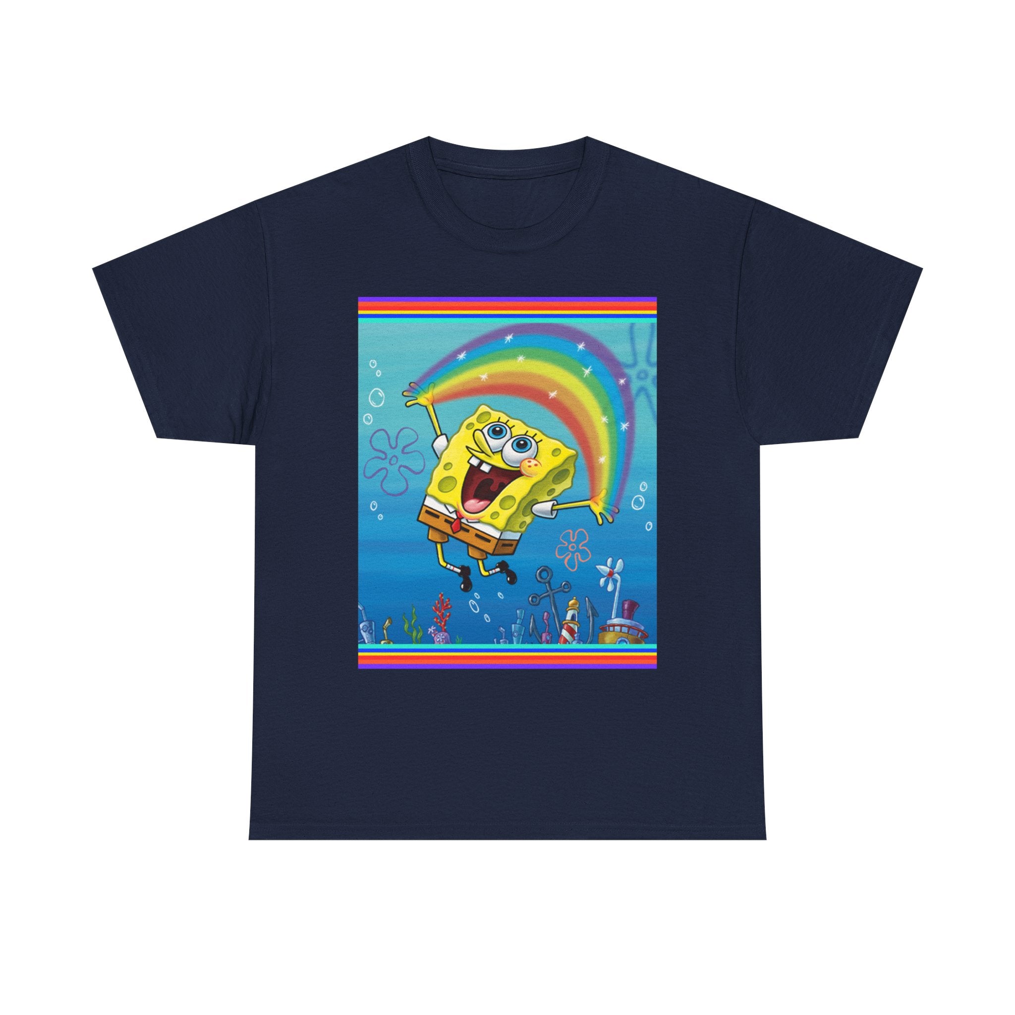 SpongeBob Rainbow SquarePants T-Shirt — Nickelodeon Graphic Tee