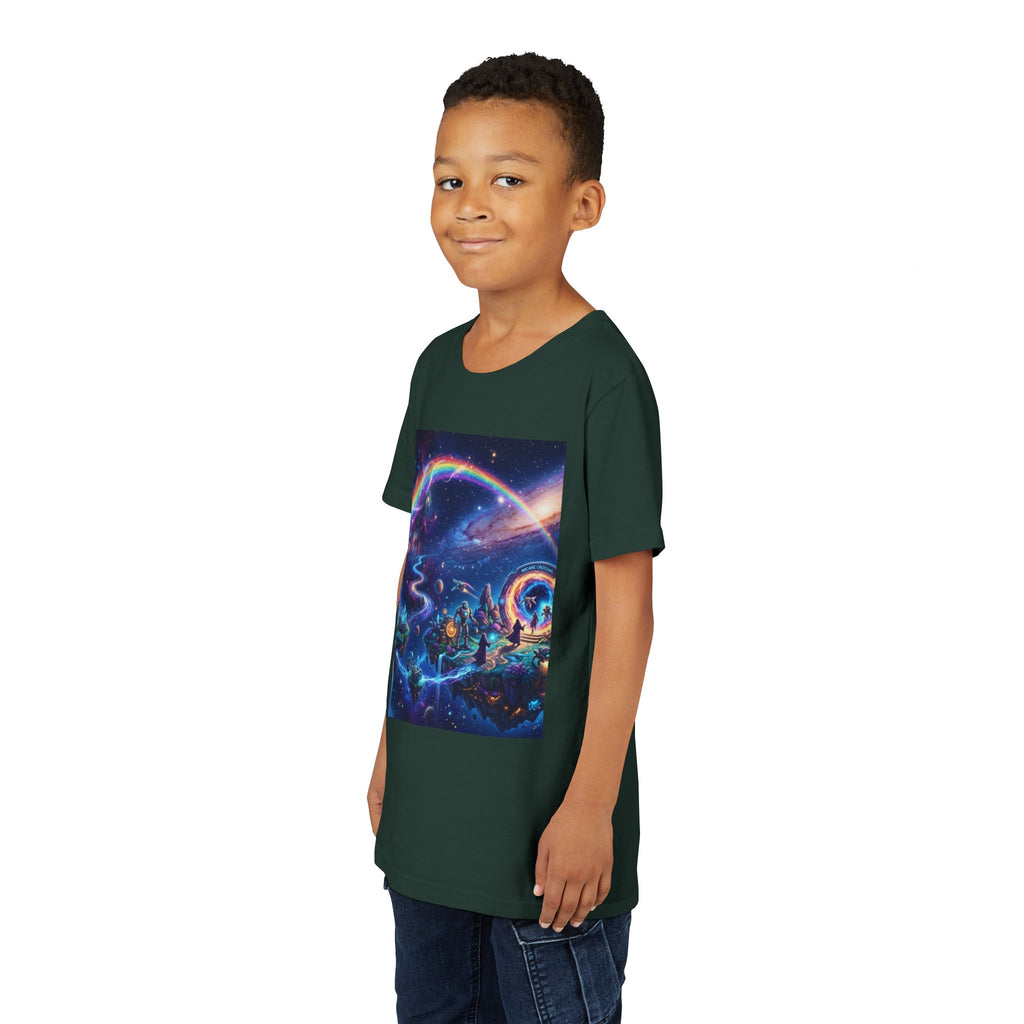 Galaxy Fantasy Youth Tee — Floating Islands, Robots & Magic Portals